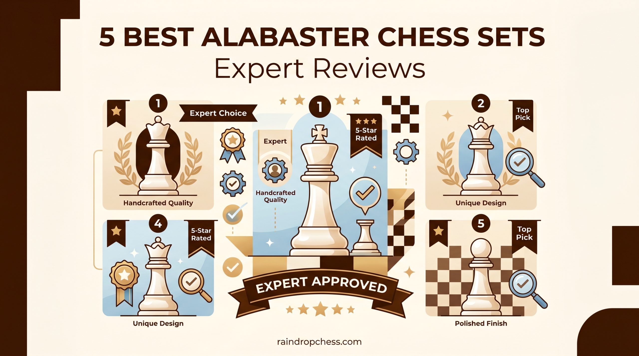 5 Best Alabaster Chess Sets Expert Reviews
