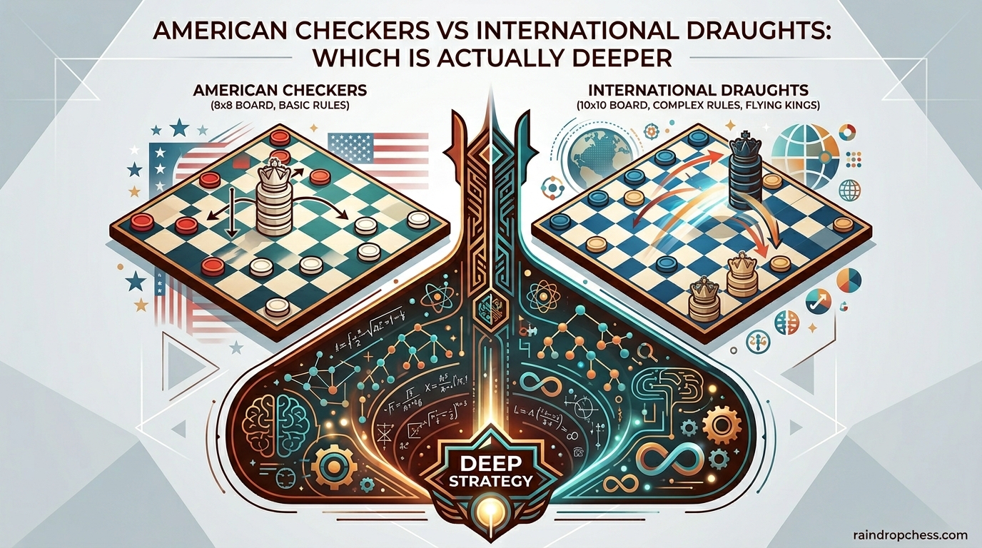 American Checkers vs International Draughts Which Is Actually Deeper