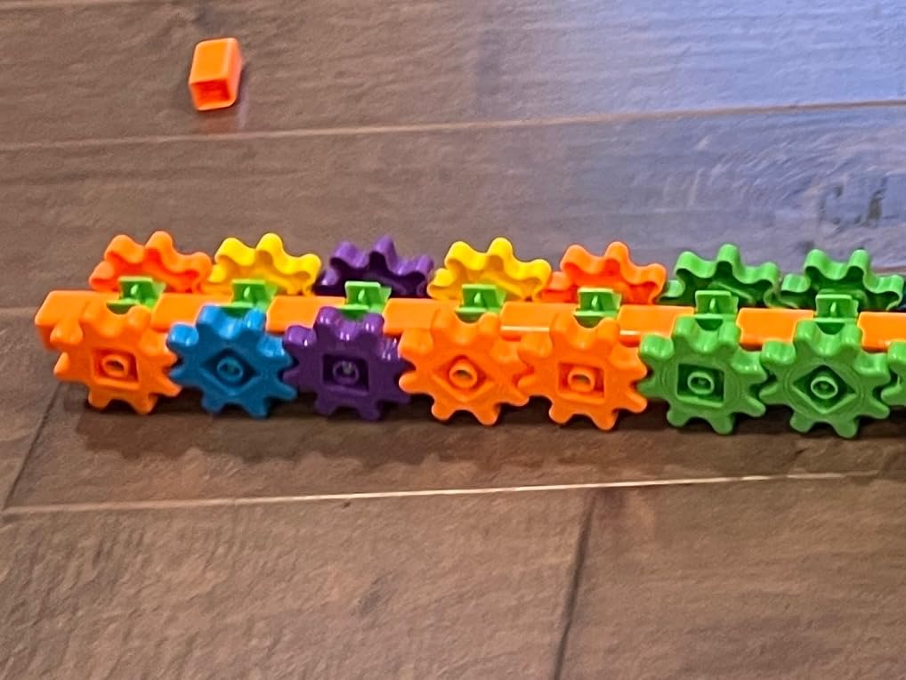 Learning Resources Gears 100-Piece Deluxe Building Set - STEM Activities, Fine Motor Skills, Toddler Explorer Kit, Science and Construction, Boys and Girls Gifts customer photo 1