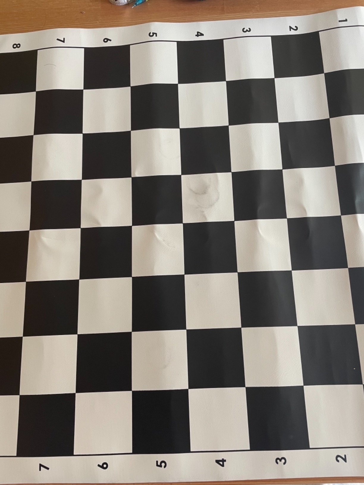 WE Games Portable Chess Board, Vinyl Travel Chess Mat with Algebraic Notation, 20 in x 20 in customer photo 1