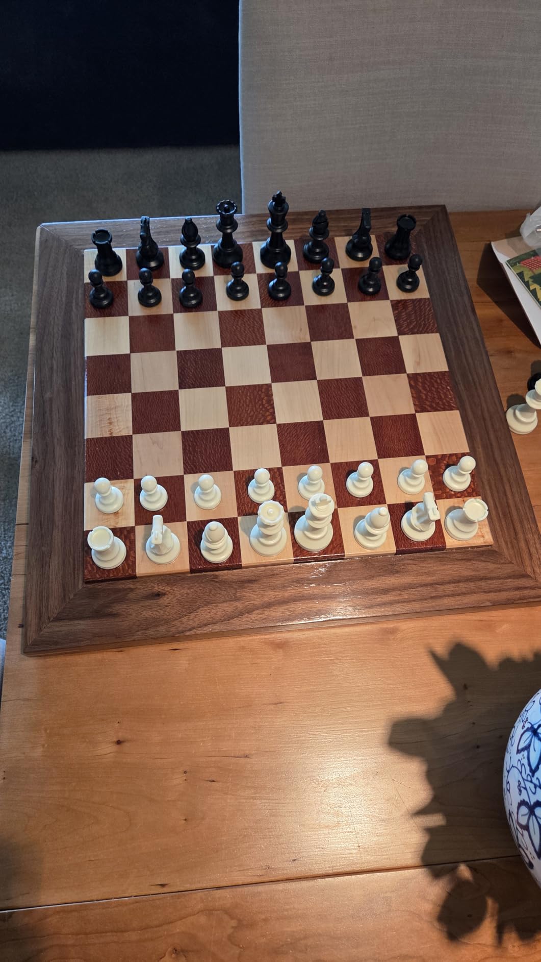 Staunton Tournament Chess Pieces, Triple Weighted with 3.75