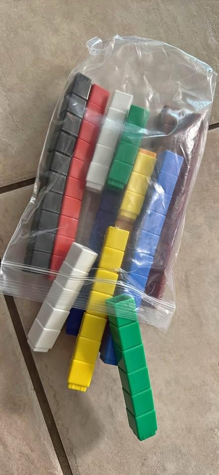 Learning Resources MathLink Cubes - Set of 100 Cubes, Ages 5+ Kindergarten, STEM Activities customer photo 1