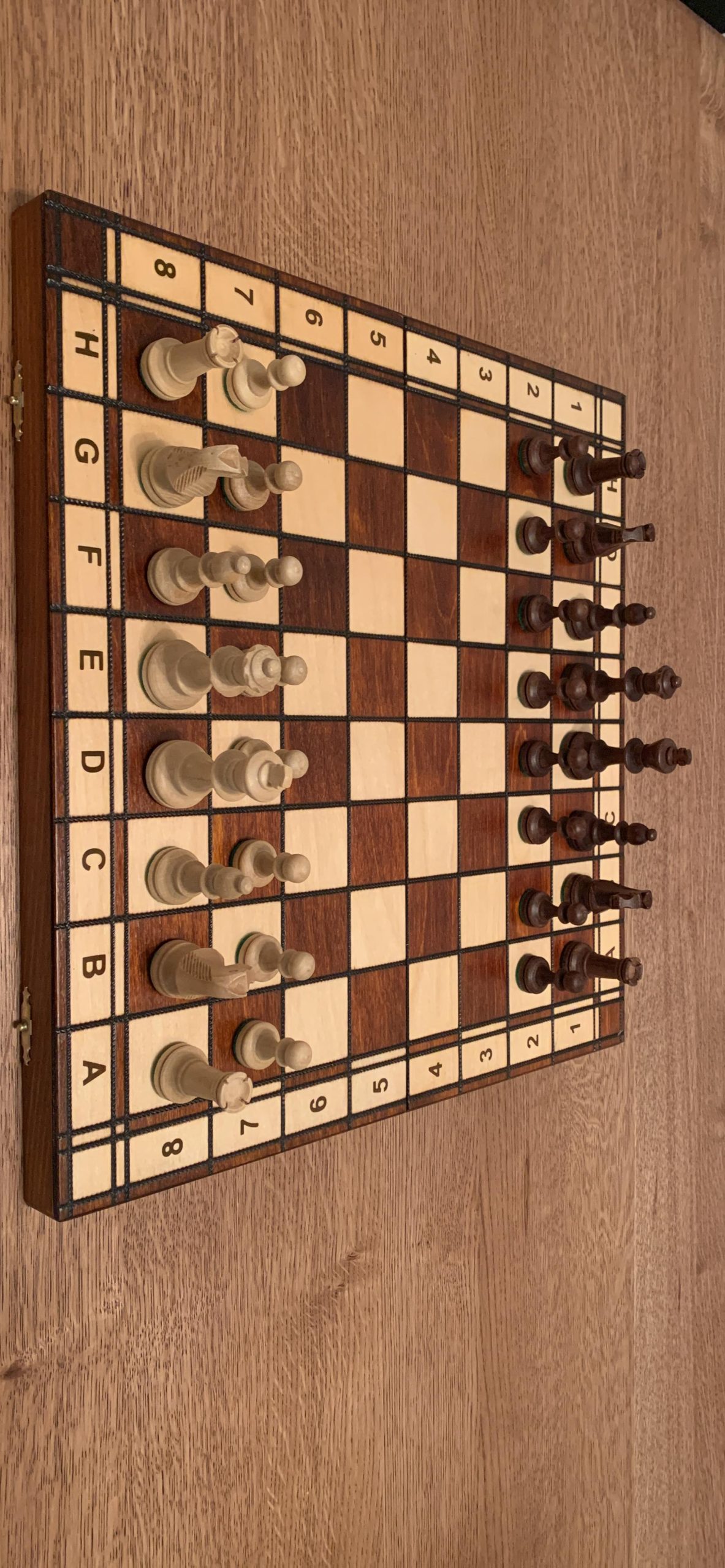 Wegiel Handmade Jowisz Professional Tournament Chess Set - Wooden 16 Inch Folding Board with Felt Base & Hand Carved Chess Pieces - Compartment Inside The Board to Store Each Piece customer photo 1