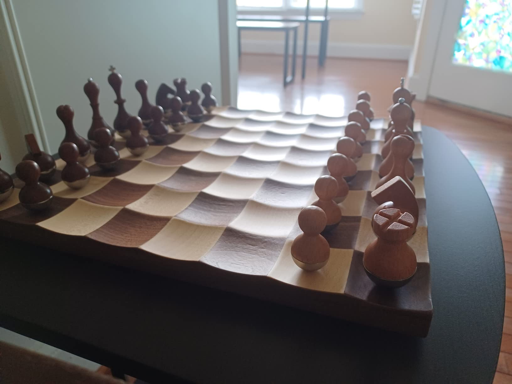 Umbra Wobble Chess Set, Walnut customer photo 1