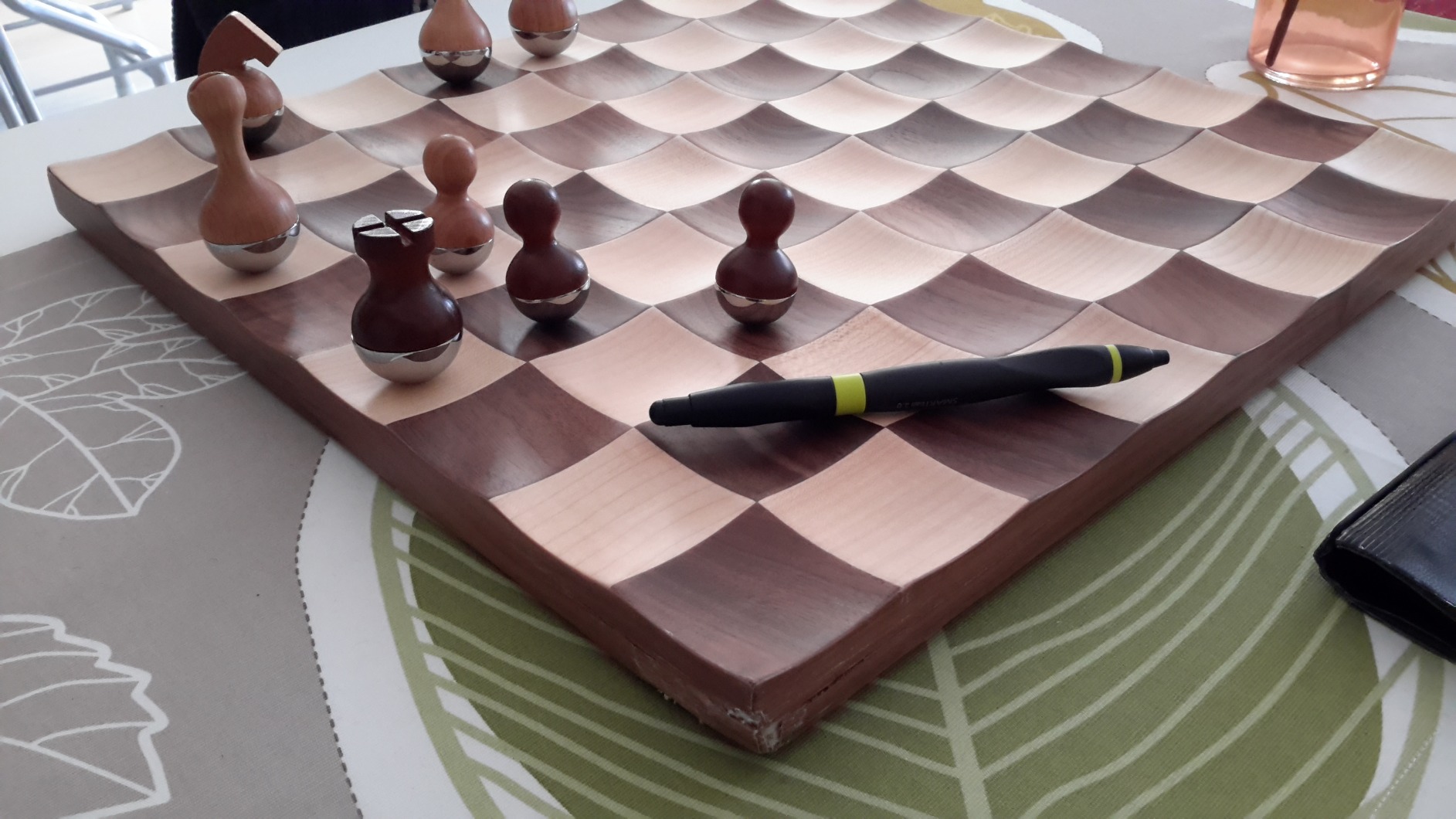 Umbra Wobble Chess Set, Walnut customer photo 2