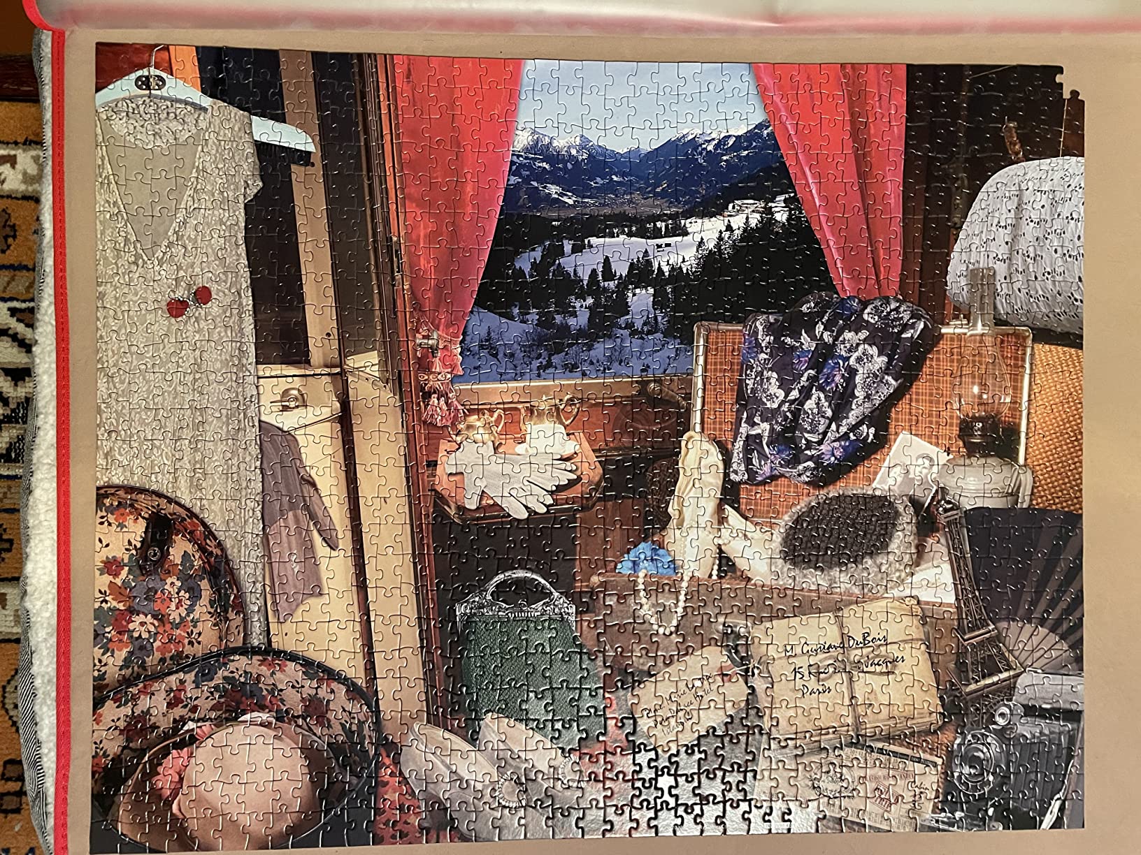 Murder Mystery Party | Classic Mystery Jigsaw Puzzle, Death on The Istanbul Express, 1,000 Piece Jigsaw Puzzle, Orange customer photo 1