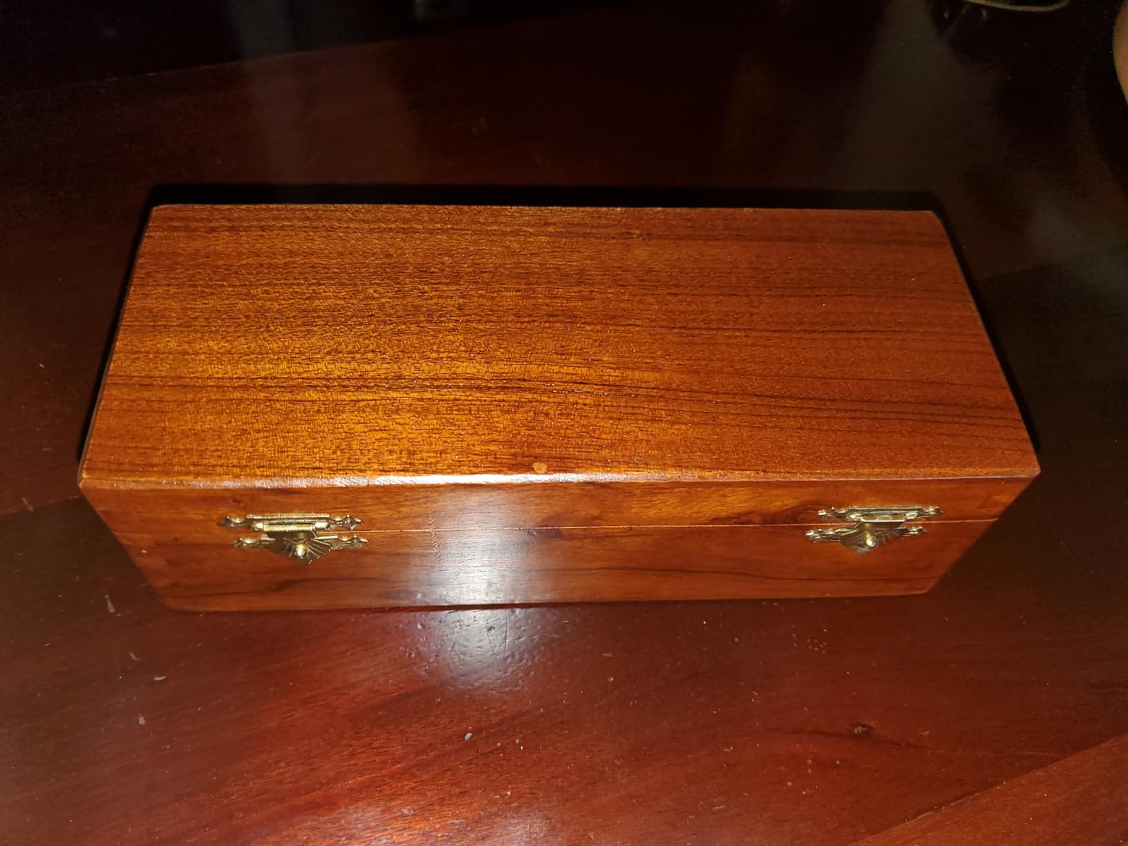 Marion Domino Double Six Black Jumbo Tournament Professional Size with Spinners in Dovetail Sheesham Wood Box customer photo 2