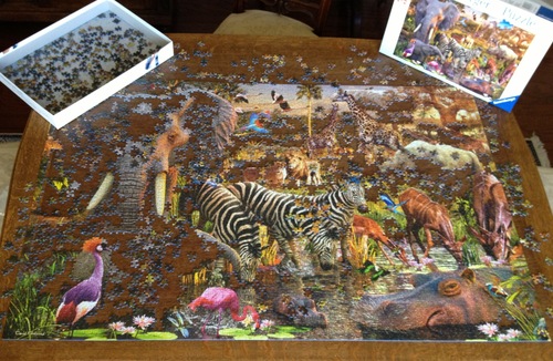 Ravensburger - African Animal World - 3000 Piece Jigsaw Puzzle - Stunning, Vivid Colors - Majestic Elephants, Bold Zebras & More - Frameable - Premium Quality customer photo 2