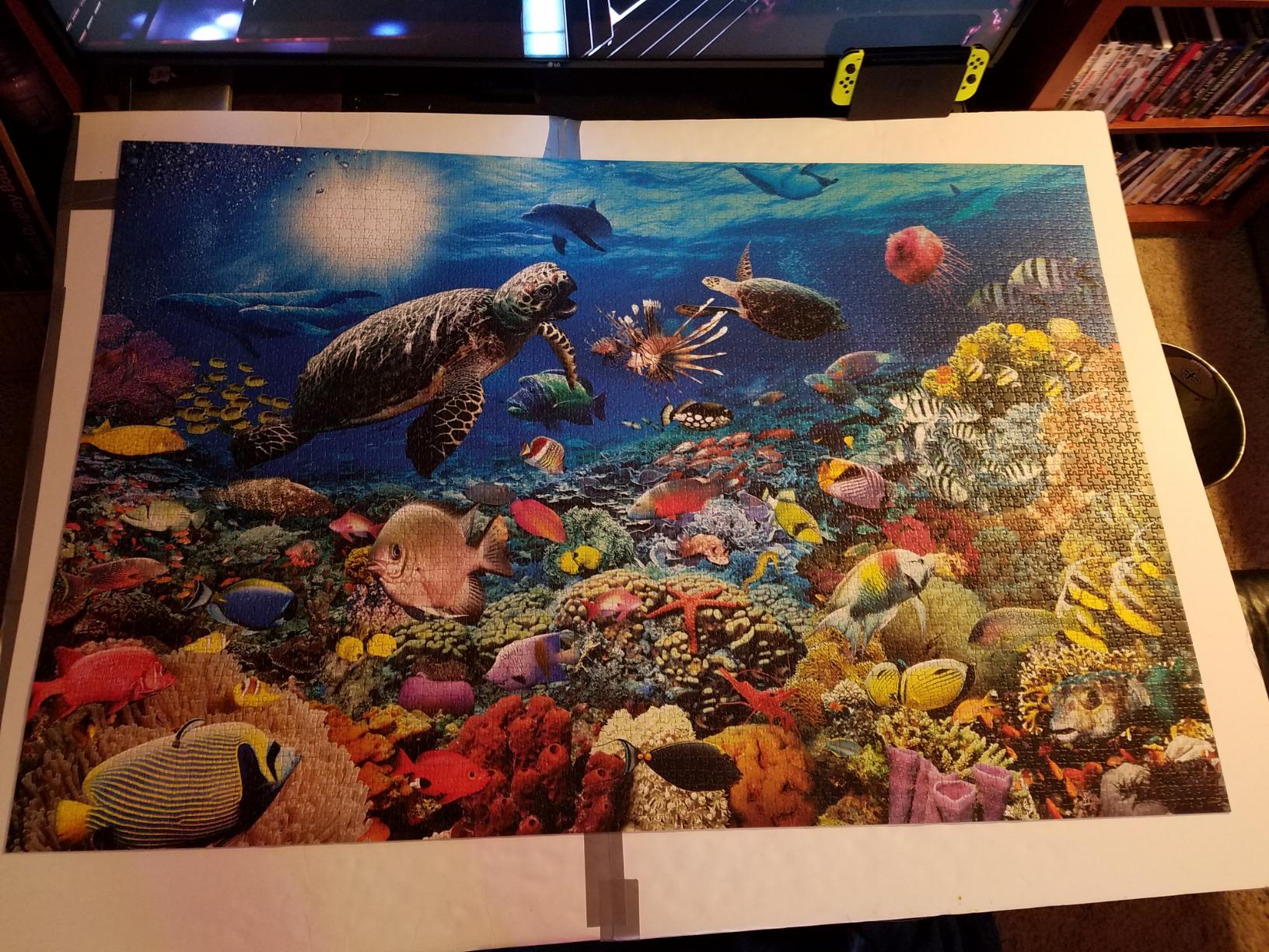 Ravensburger - Beneath The Sea - 5000 Piece Jigsaw Puzzle - Stunning Imagery - Beautiful and Intricate - Underwater Turtles, Dolphins, and More - Premium Quality - Puzzles for Adults customer photo 2