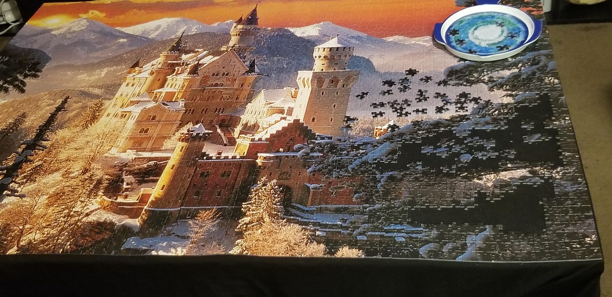 Trefl Wintry Neuschwanstein Castle, Germany 3000 Piece Jigsaw Puzzle Red 46