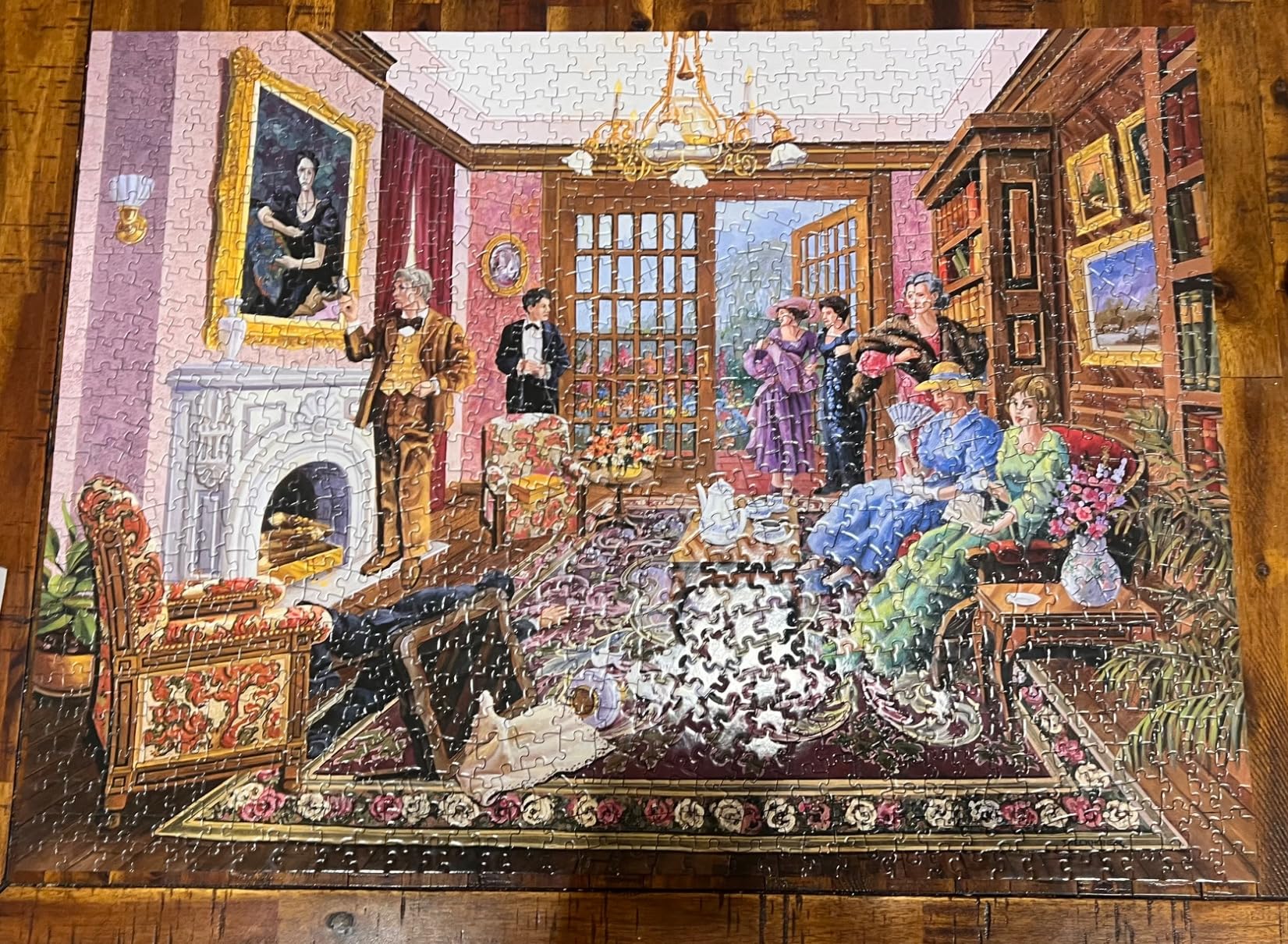 Bits and Pieces - Murder at Bedford Manor Jigsaw Puzzle for Adults - Solve The Intriguing Murder Mystery by Gene Dieckhoner (1000 Piece Puzzle 20