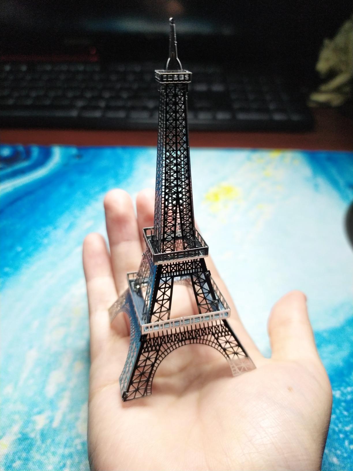 Eiffel Tower 3D Metal Model Kit Fascinations customer photo 1