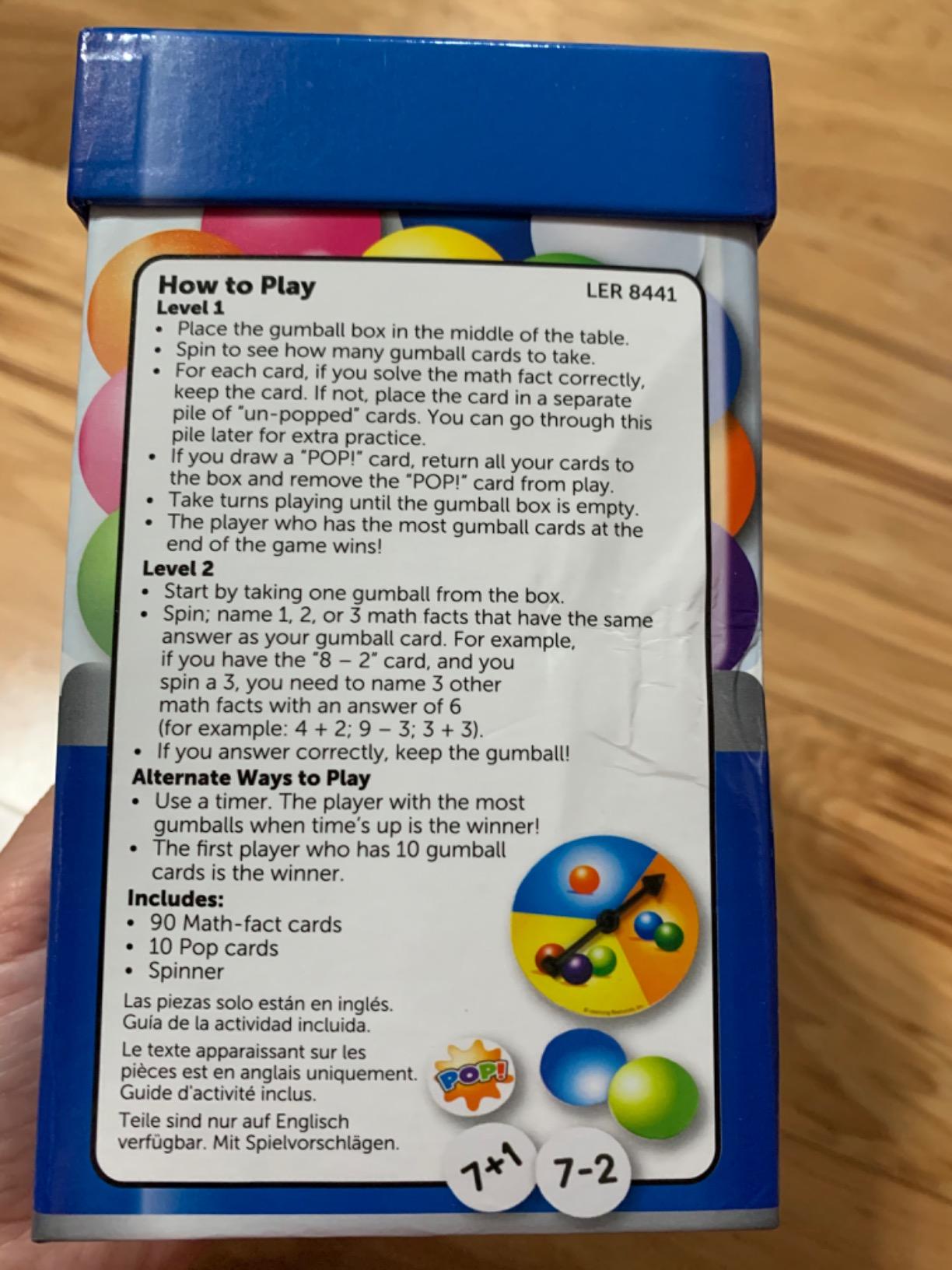 Learning Resources Pop for Addition & Subtraction Math Game customer photo 1
