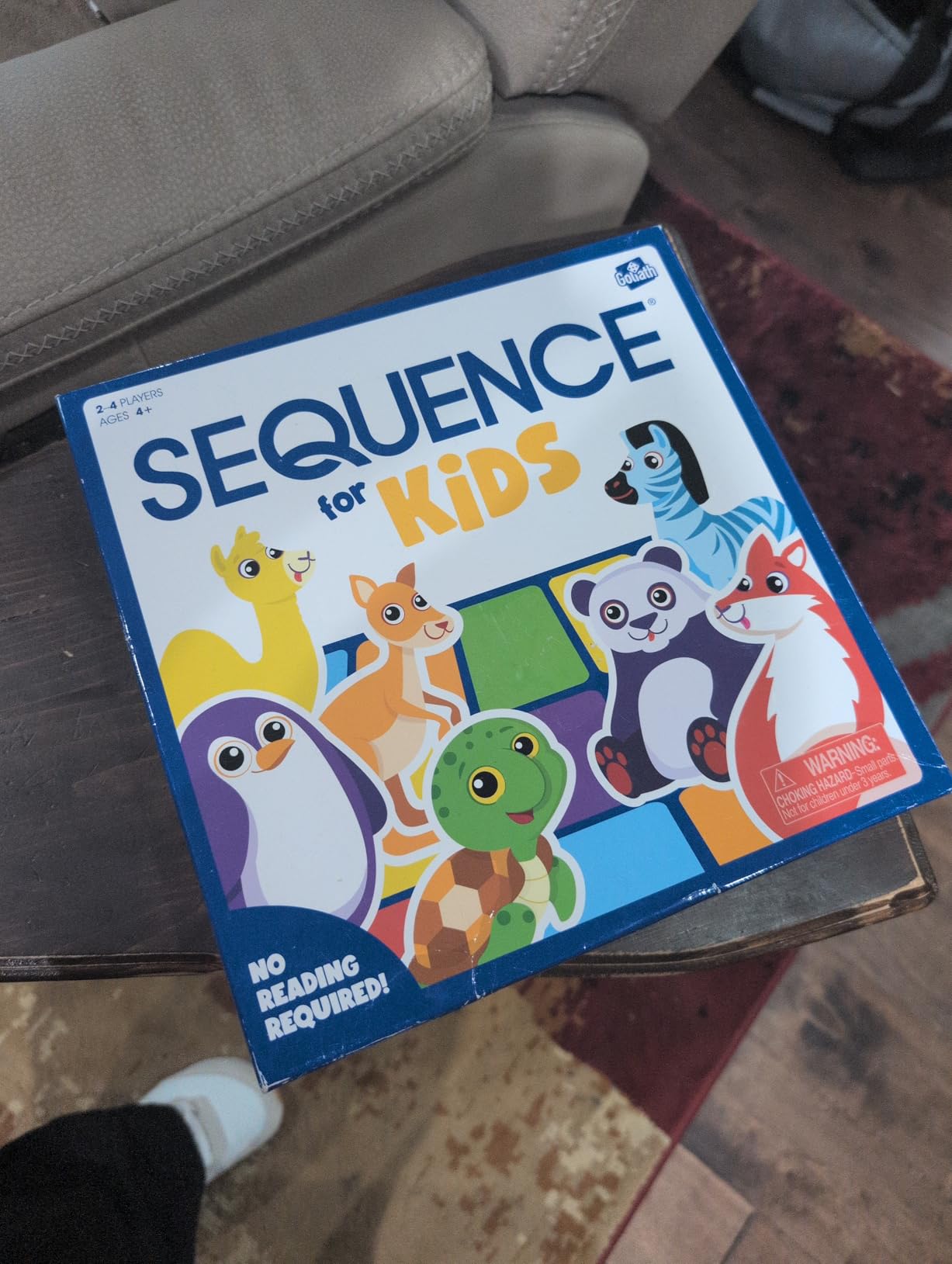 Jax SEQUENCE for Kids -- The 'No Reading Required' Strategy Game by Jax and Goliath, Multi Color, 11 inches (2-4 players) (Packaging May Vary) customer photo 1