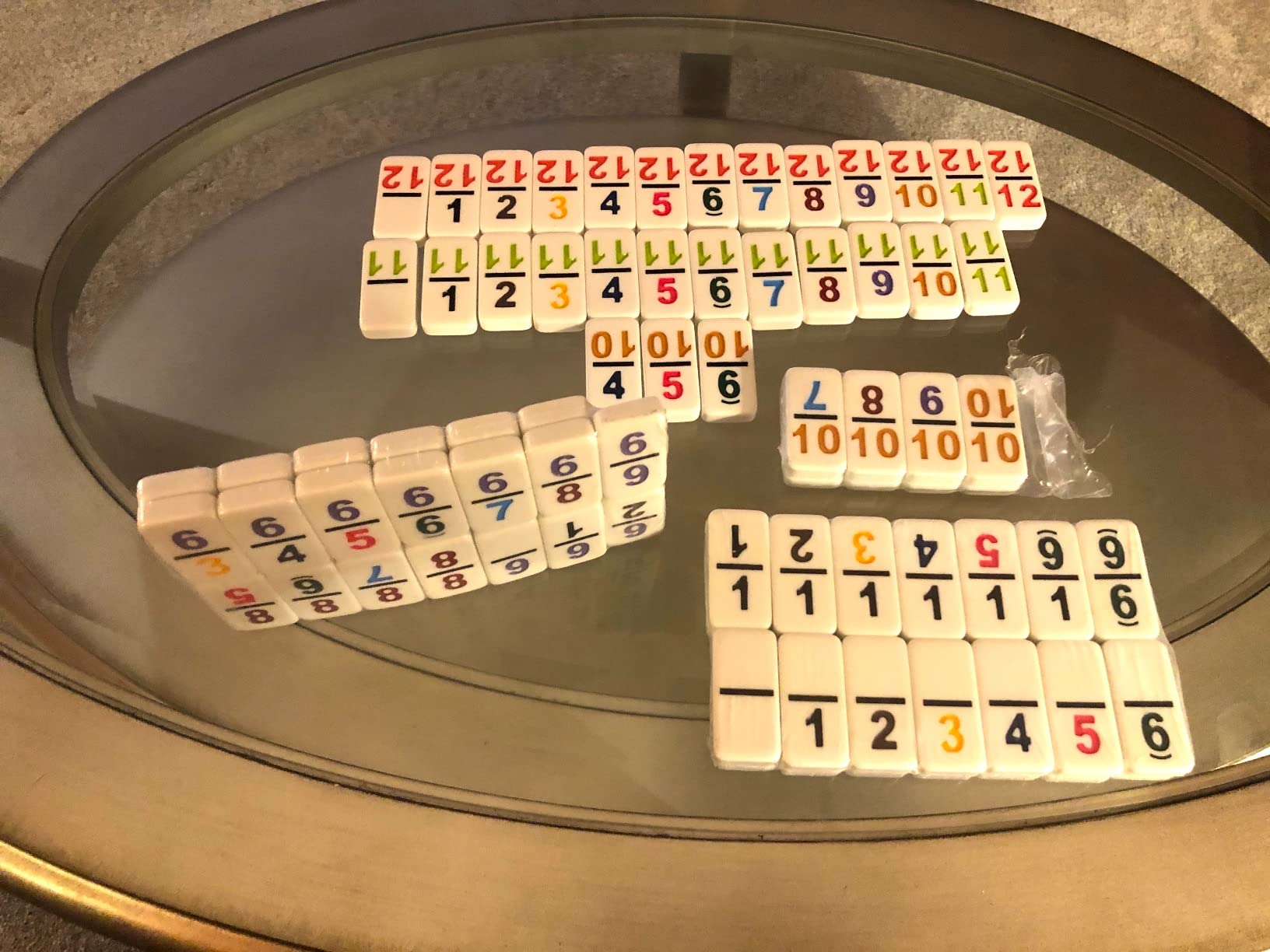 CHH Double 12 Numeral Pro Size Mexican Train & Chicken Domino Set - Aluminum Carrying Case - Complete Set with Plastic Hub, Train Markers, and Chicken Foot Markers customer photo 2