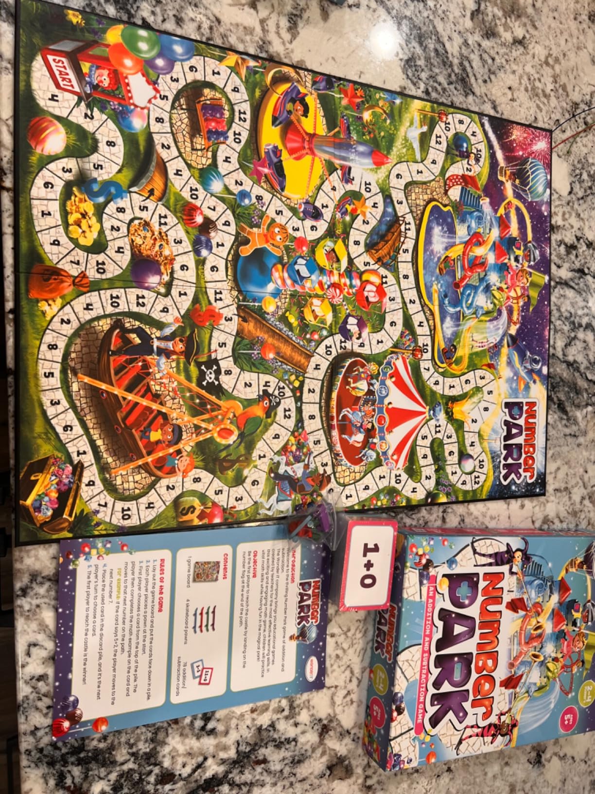 Number Park - Addition & Subtraction Math Board Game for Kids Ages 5-8 customer photo 2