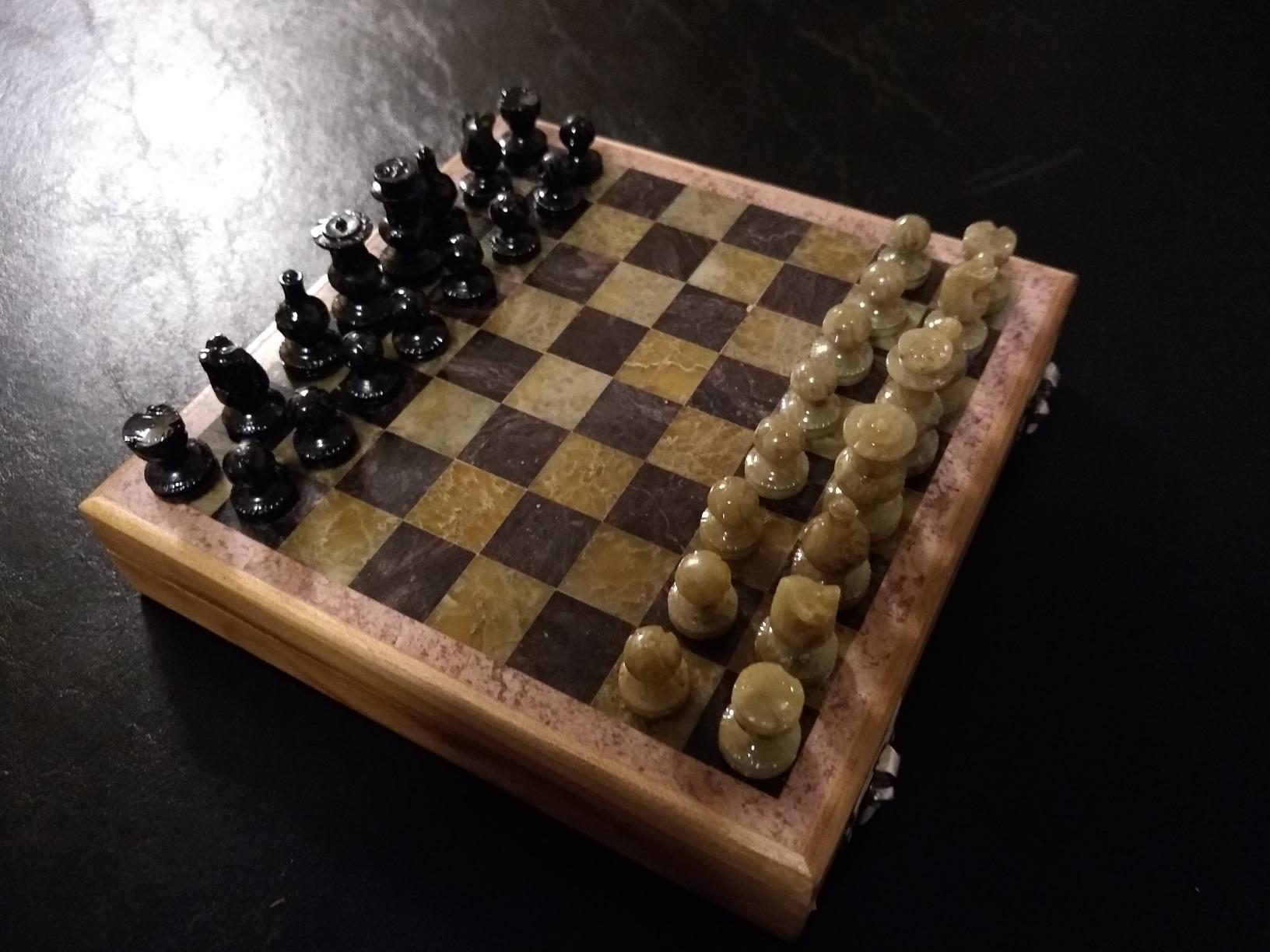 Marble Stone Art Unique India Chess Pieces and Board Games Set 8 X 8 Inches - Indian Handmade Unique Gifts customer photo 1