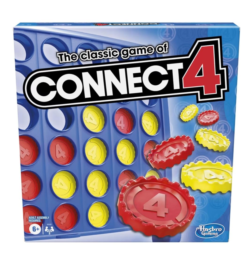 Hasbro Gaming Connect 4 Classic Grid, 4 in a Row Game, Strategy Board Games for Kids, 2 Players for Family and Kids, Easter Gifts for Boys and Girls, Ages 6+ customer photo 1