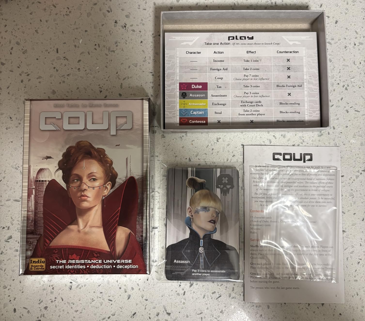 Coup Card Game by Indie Boards & Cards | Fast Bluffing and Social Deduction Strategy | Hidden Roles, Deception, and Player Interaction | Quick 15-Minute Game for 2-6 Players customer photo 1