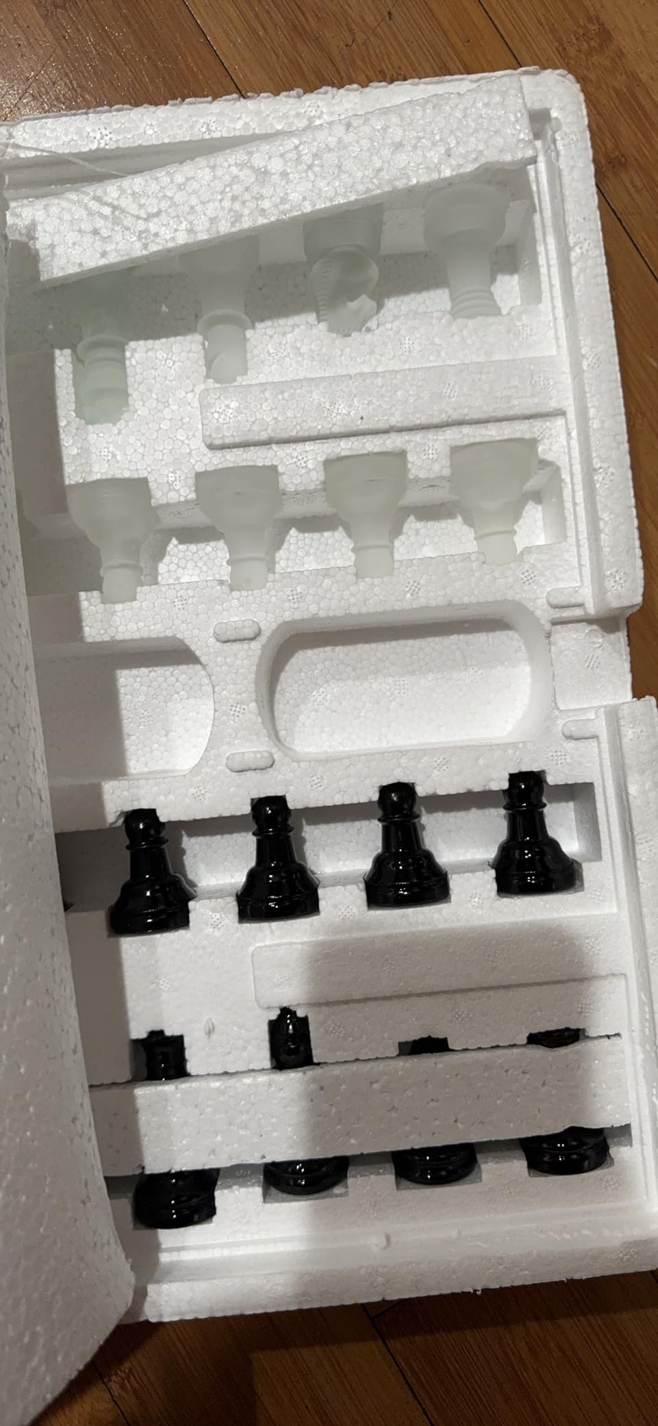 Avant-Garde Black Frosted Glass Chess Set with Mirror Board customer photo 1