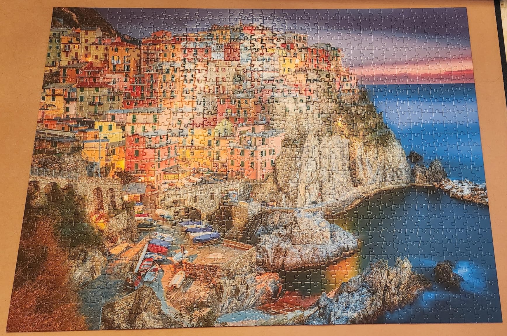 Buffalo Games Peter Stewart - Cinque Terre - 1000 Piece Jigsaw Puzzle - 26.75 x 19.75 In, Multi - Includes Poster - Puzzles for Adults 1000 Pieces - Challenging Italy Coastal Scene customer photo 1