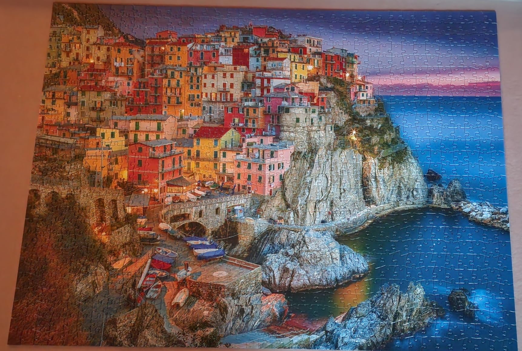 Buffalo Games Peter Stewart - Cinque Terre - 1000 Piece Jigsaw Puzzle - 26.75 x 19.75 In, Multi - Includes Poster - Puzzles for Adults 1000 Pieces - Challenging Italy Coastal Scene customer photo 2