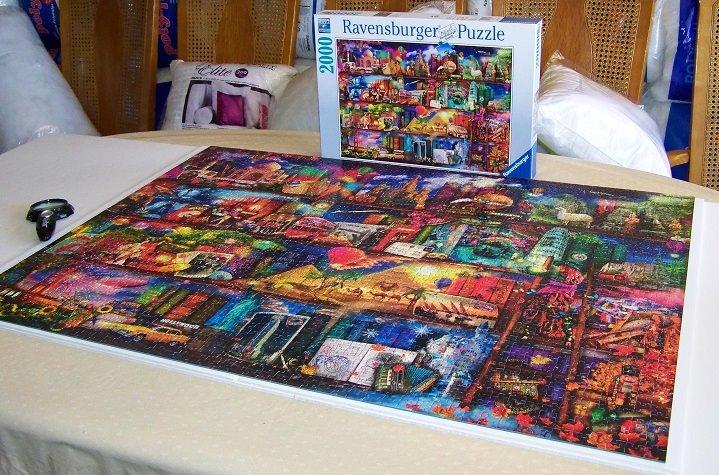 Ravensburger - World of Books - 2000 Piece Jigsaw Puzzle - Exciting Vision of The World's Exciting Destinations - Beautiful Imagery - Frameable - Premium Quality - Ideal Gift - Puzzles for Adults customer photo 1