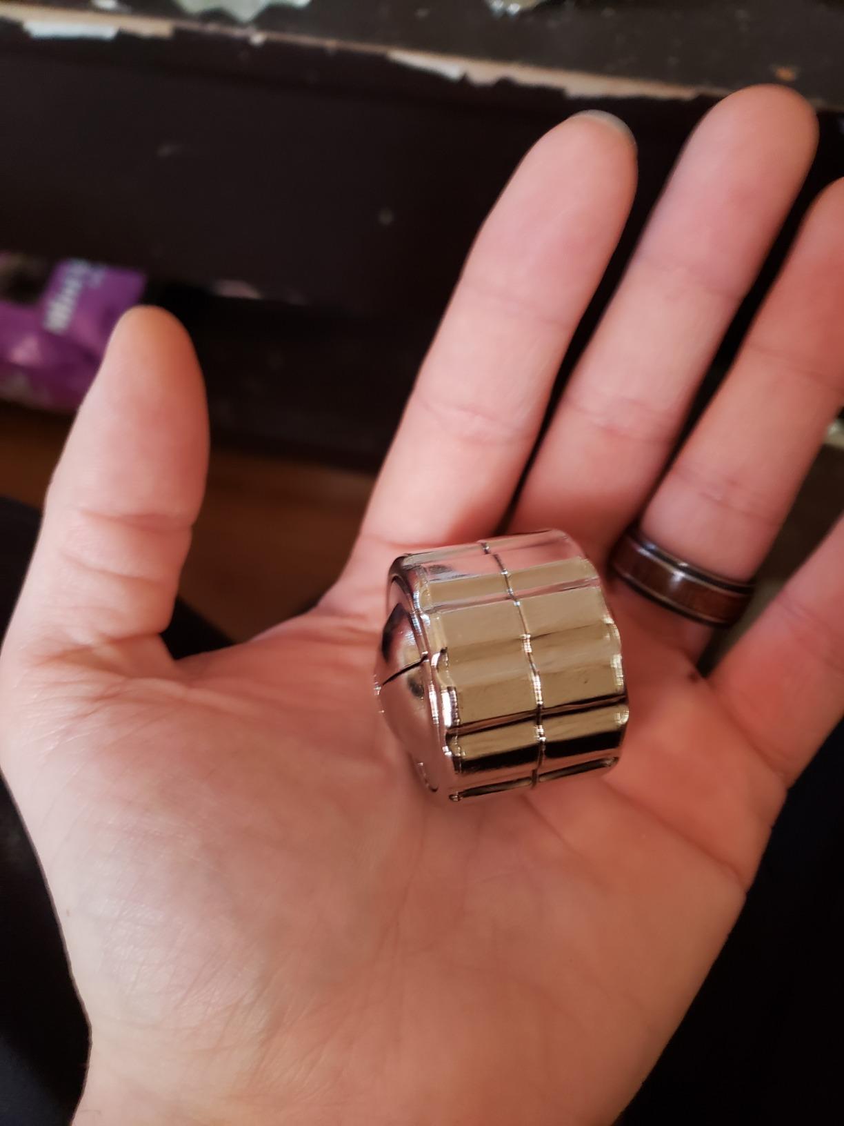 BePuzzled | Cylinder Hanayama Metal Brainteaser Puzzle Mensa Rated Level 4, for Ages 12 and Up customer photo 2