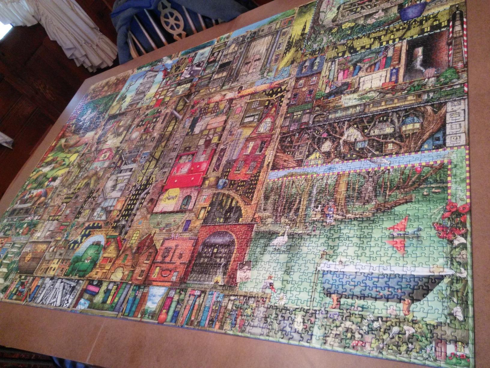 Ravensburger Colin Thompson: Bizarre Town 5000 Piece Jigsaw Puzzle for Adults | Premium Quality with Unique Piece Design | Anti-Glare Surface | Ideal for Group Activity | FSC-Certified Materials customer photo 2