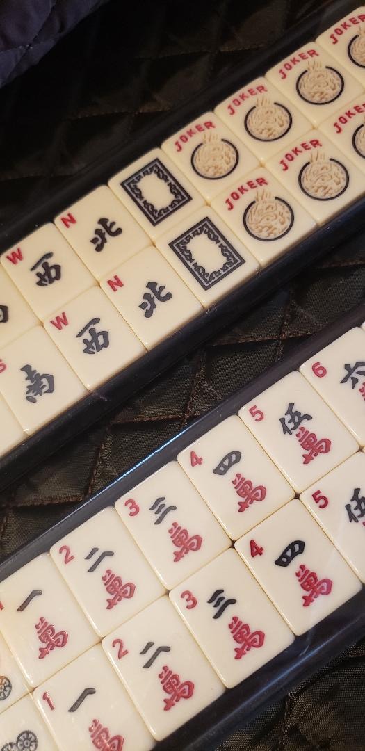 Linda Li New American Mahjong Set - 166 Premium Ivory Tiles, All-in-One Rack/Pushers, Brown Soft Bag - Classic Mah Jongg Game Set customer photo 2