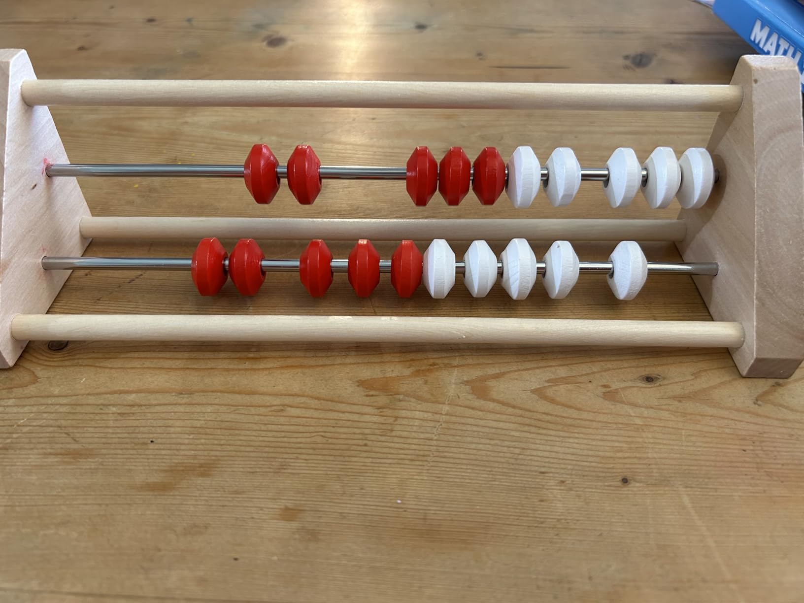 hand2mind 20-Bead Wooden Rekenrek, Number Rack, Abacus for Kids Math, Counting Beads, Math Counters for Kids, Educational Toys for Elementary Kids, Math Manipulatives (Set of 1) customer photo 1
