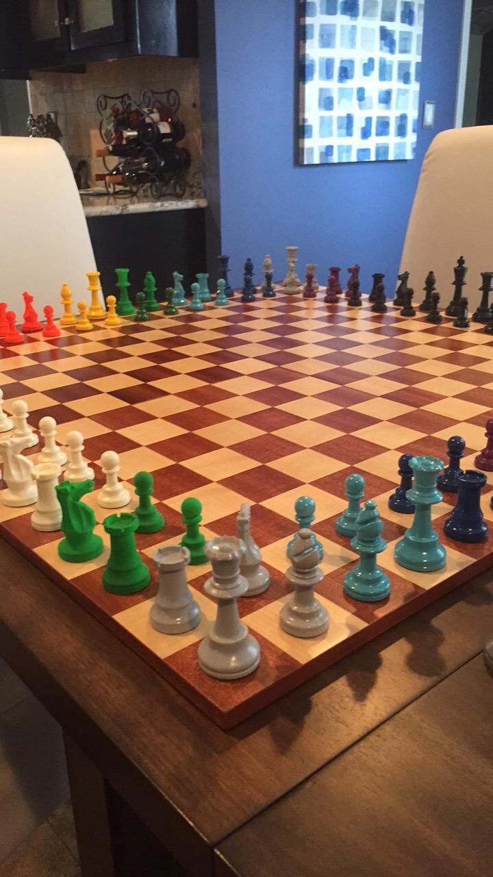 Zelus Borderless Tournament Chess Board with Inlaid Mahogany Wood, Large 18 x 18 Inch, Board Only customer photo 1