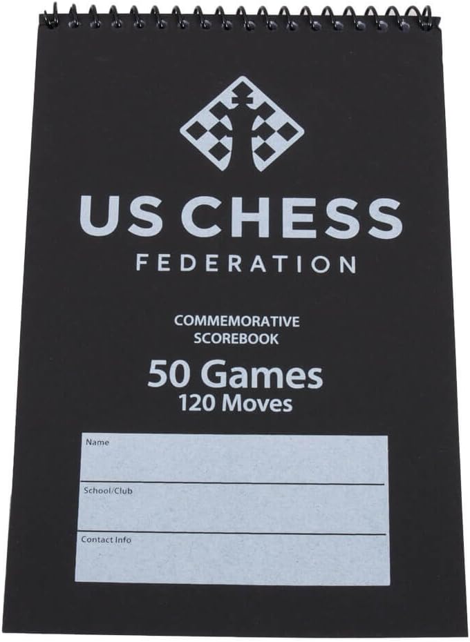 The House of Staunton US Chess Commemorative Spiral Chess Score Book (120 Moves/Game) customer photo 1