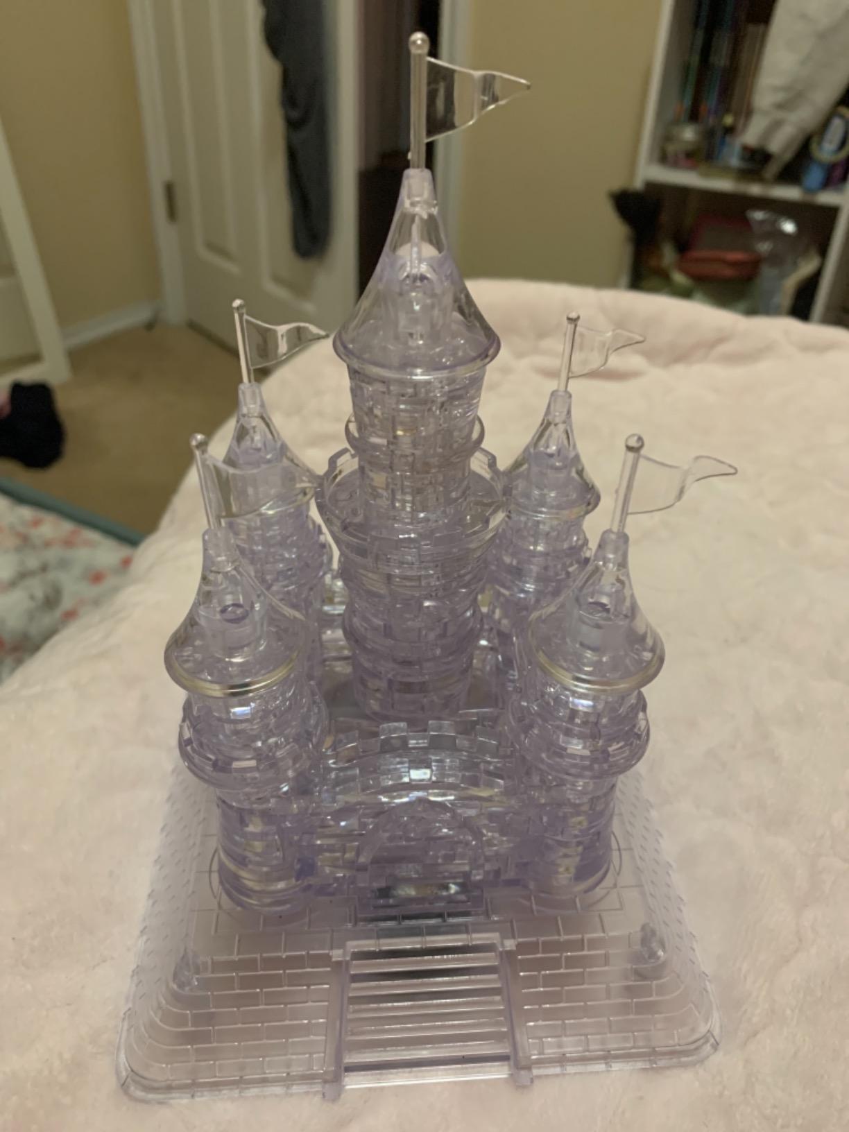 Coolplay 20 Songs Musical 3D Crystal Castle Puzzle for Adults Brain Teaser Light-Up Base Included, 105pcs customer photo 2