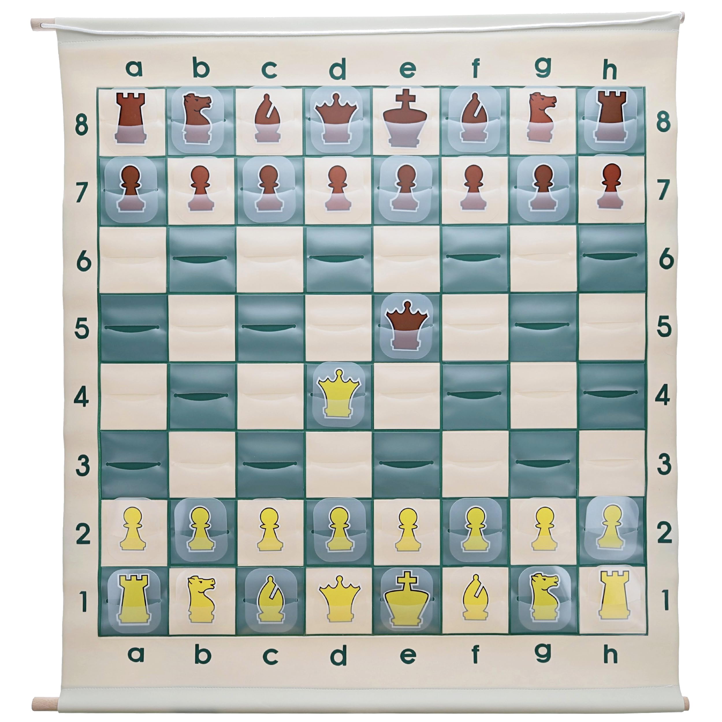 WE Games Standard Chess Teaching Demonstration Board - 27 in. with Chess Pieces Included, Portable Chess Club & Tournament Chess Set Training, Perfect Chess Set for Beginners and Adults customer photo 1