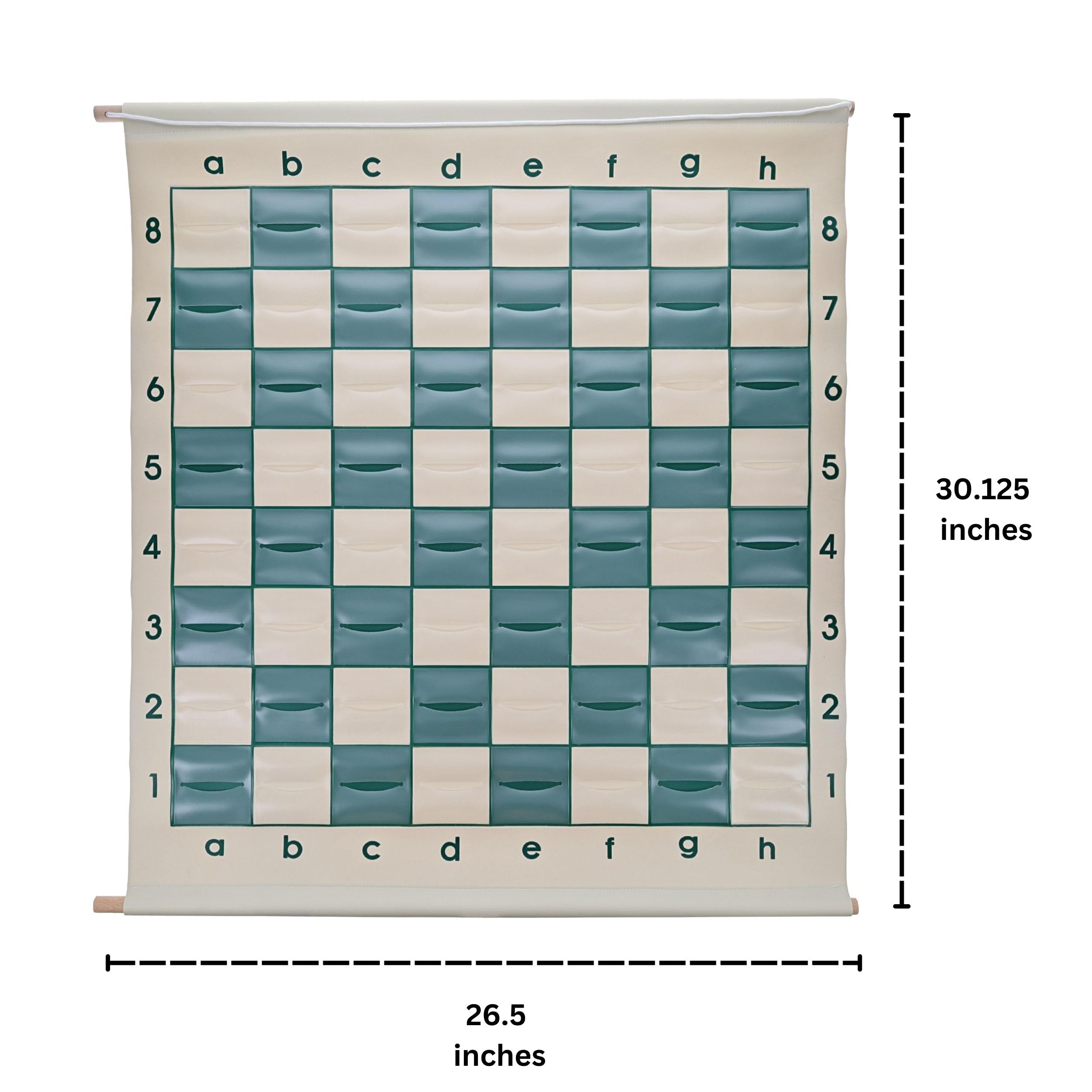 WE Games Standard Chess Teaching Demonstration Board - 27 in. with Chess Pieces Included, Portable Chess Club & Tournament Chess Set Training, Perfect Chess Set for Beginners and Adults customer photo 2