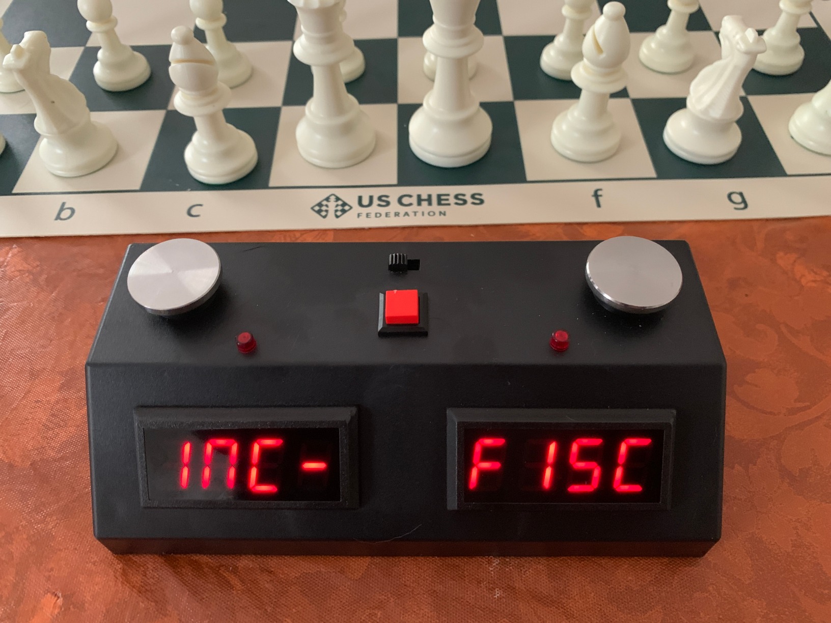 ZMF-II Digital Chess Clock - Red LED Display / Black Case customer photo 2