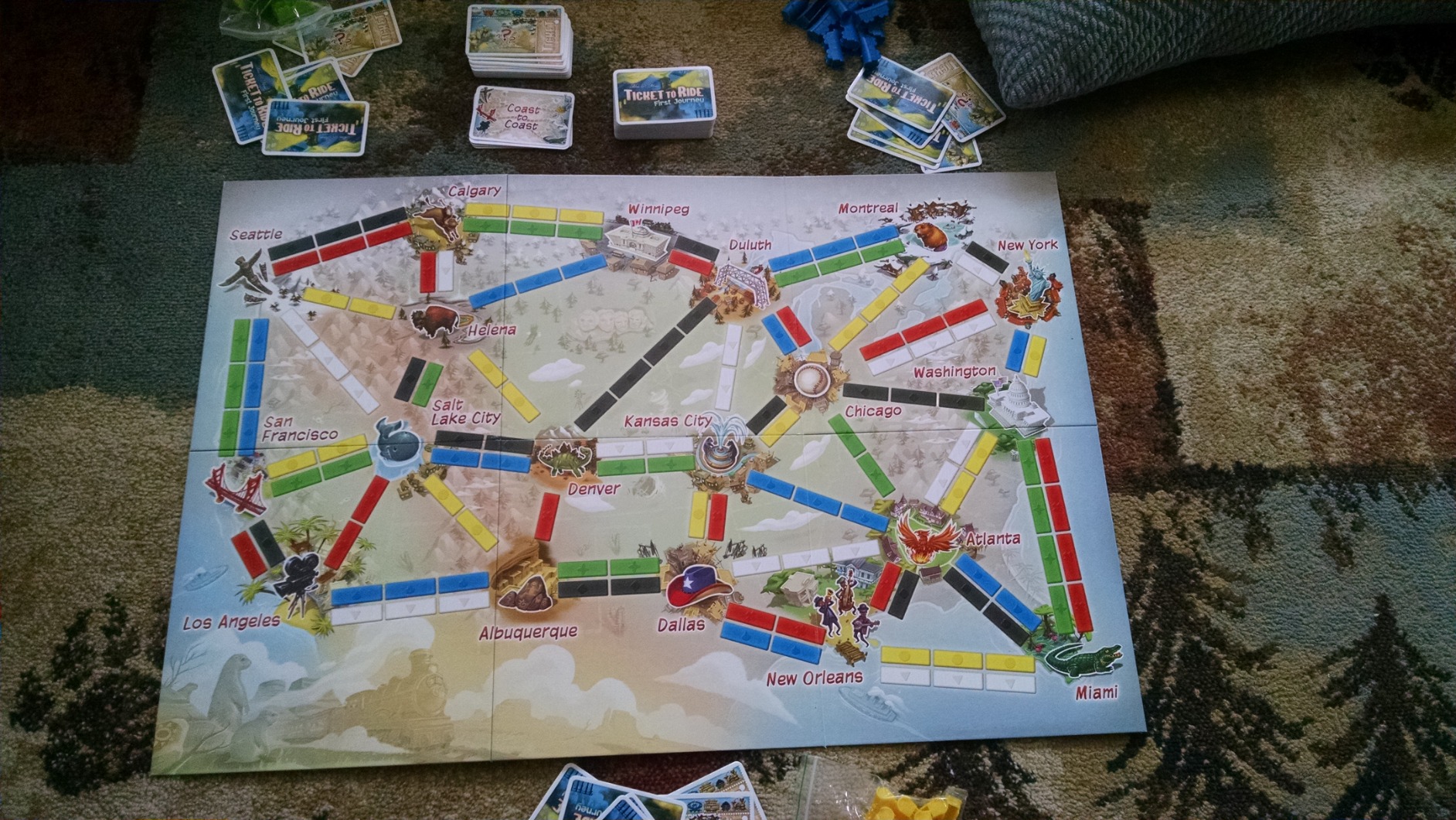 Ticket to Ride First Journey - Kids Train Board Game for Families, Strategy for Children, Ages 6+, 15-30 Min customer photo 2