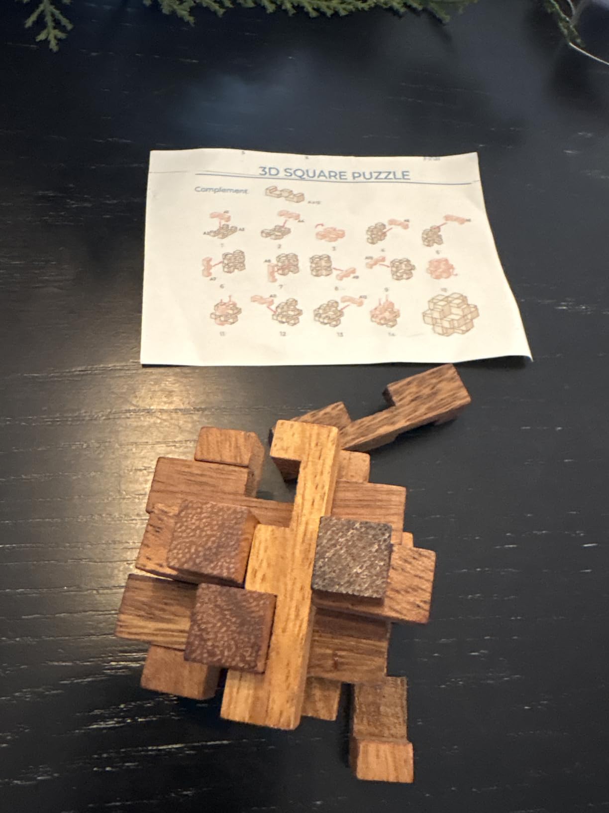 BSIRI 9 in 1 Wooden Brain Teaser Puzzles for Adults Teens Box Set Wood Hard Level 10 Impossible Mind Wood Brain Teaser Games 3D Hand Puzzle Sets for Decoration and Mini Toys customer photo 2