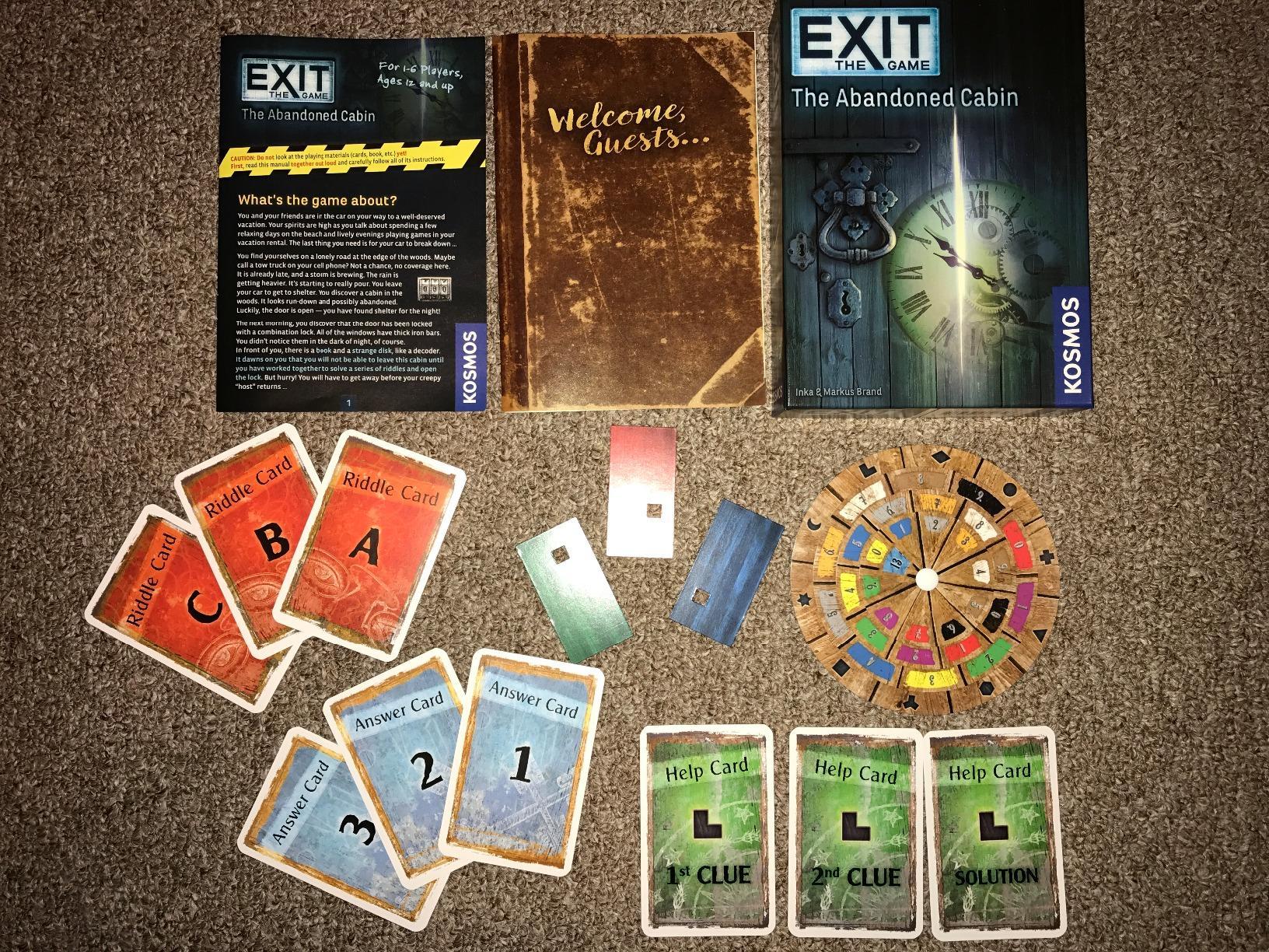 Exit: The Abandoned Cabin - Kennerspiel Des Jahres Winner, Card-Based Family Escape Room Game for 1-4 Players, Ages 12+, Blue customer photo 1