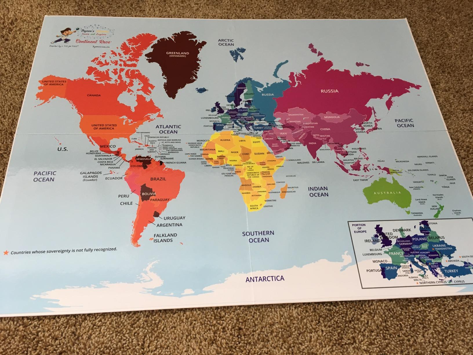 Continent Race Geography Educational Board Game for Kids, Tweens, Family, Friends, Teachers and Classrooms - Learn About Flags & Countries Around The World customer photo 2