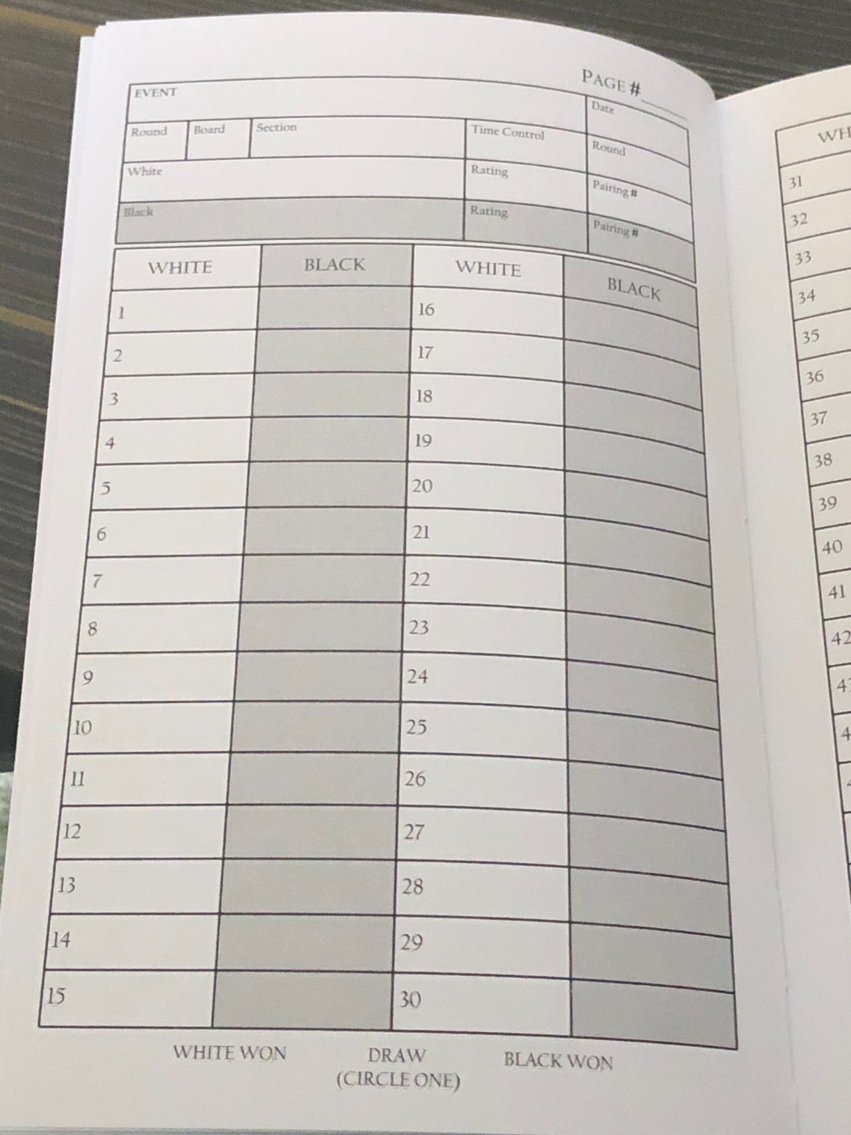WE Games Chess Scorebook & Notation Book - Hardcover, 100 Pages, Ideal for Clubs & Tournaments (Green) customer photo 1