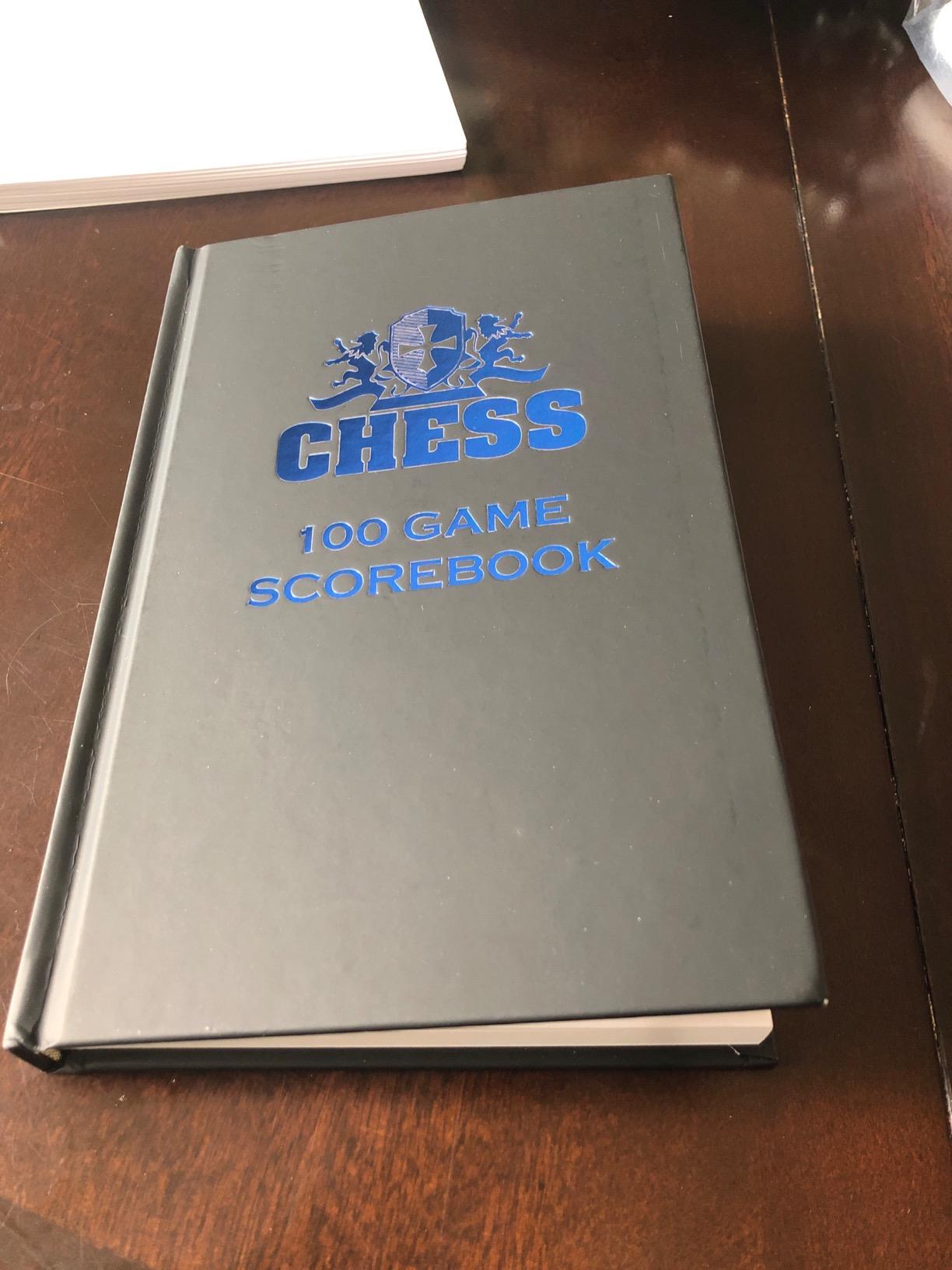 WE Games Black Hardcover Chess Scorebook - for Notations, 100 Pages, Ideal Score Sheets for Clubs & Tournaments customer photo 2