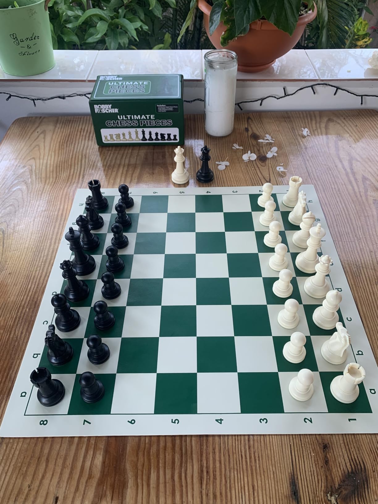 WE Games Bobby Fischer Ultimate Chess Pieces Set, Staunton Plastic Tournament Chess Set - Extra Queens, Triple Weighted customer photo 2