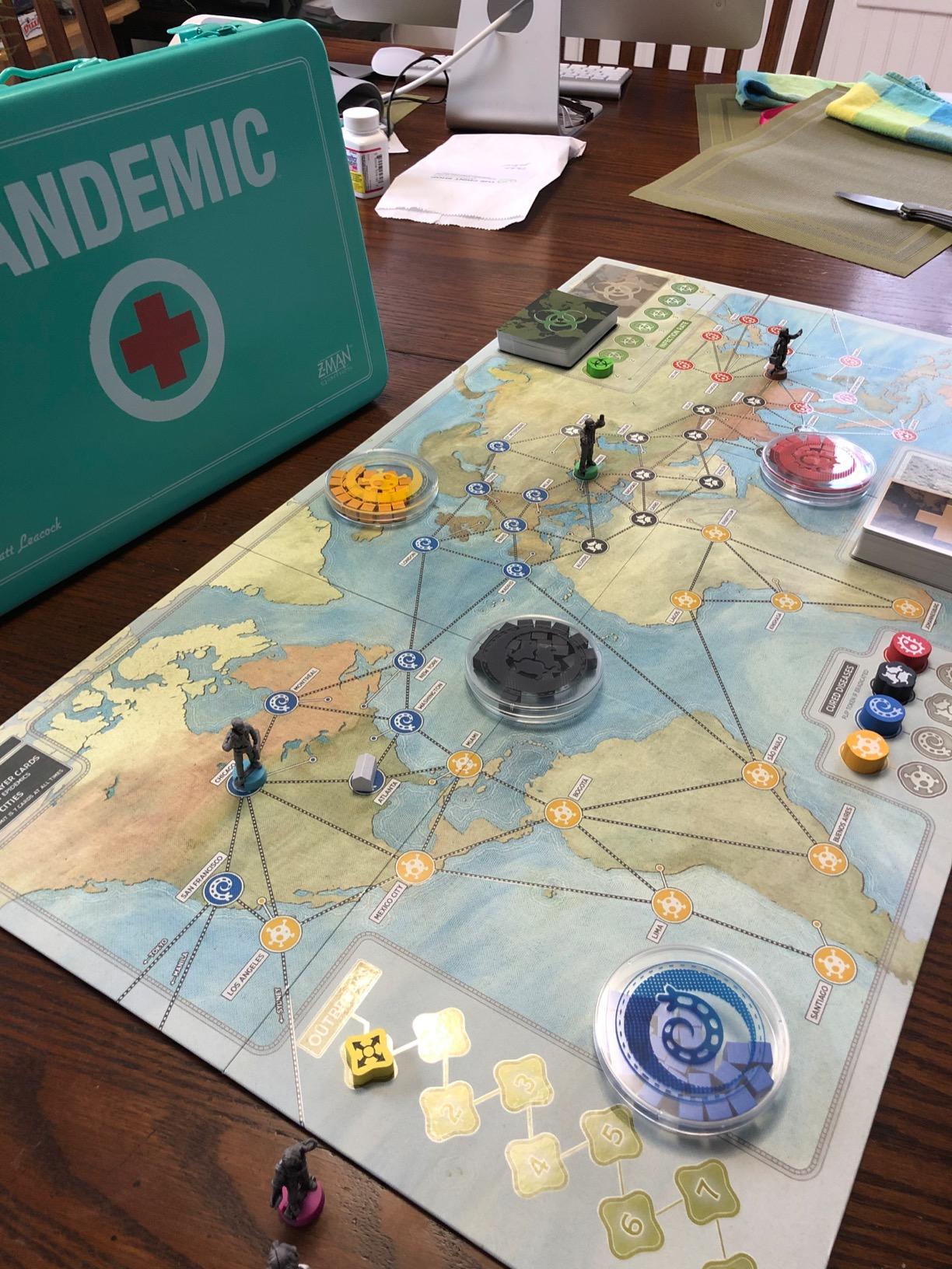 Pandemic Board Game 10th Anniversary Edition - Vintage Style Limited Edition with Custom Metal Box! Cooperative Game for Kids & Adults, Ages 13+, 2-5 Players, 30 Minute Playtime, Made by Z-Man Games customer photo 1