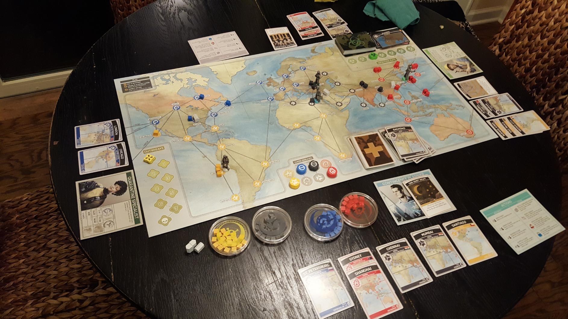 Pandemic Board Game 10th Anniversary Edition - Vintage Style Limited Edition with Custom Metal Box! Cooperative Game for Kids & Adults, Ages 13+, 2-5 Players, 30 Minute Playtime, Made by Z-Man Games customer photo 2