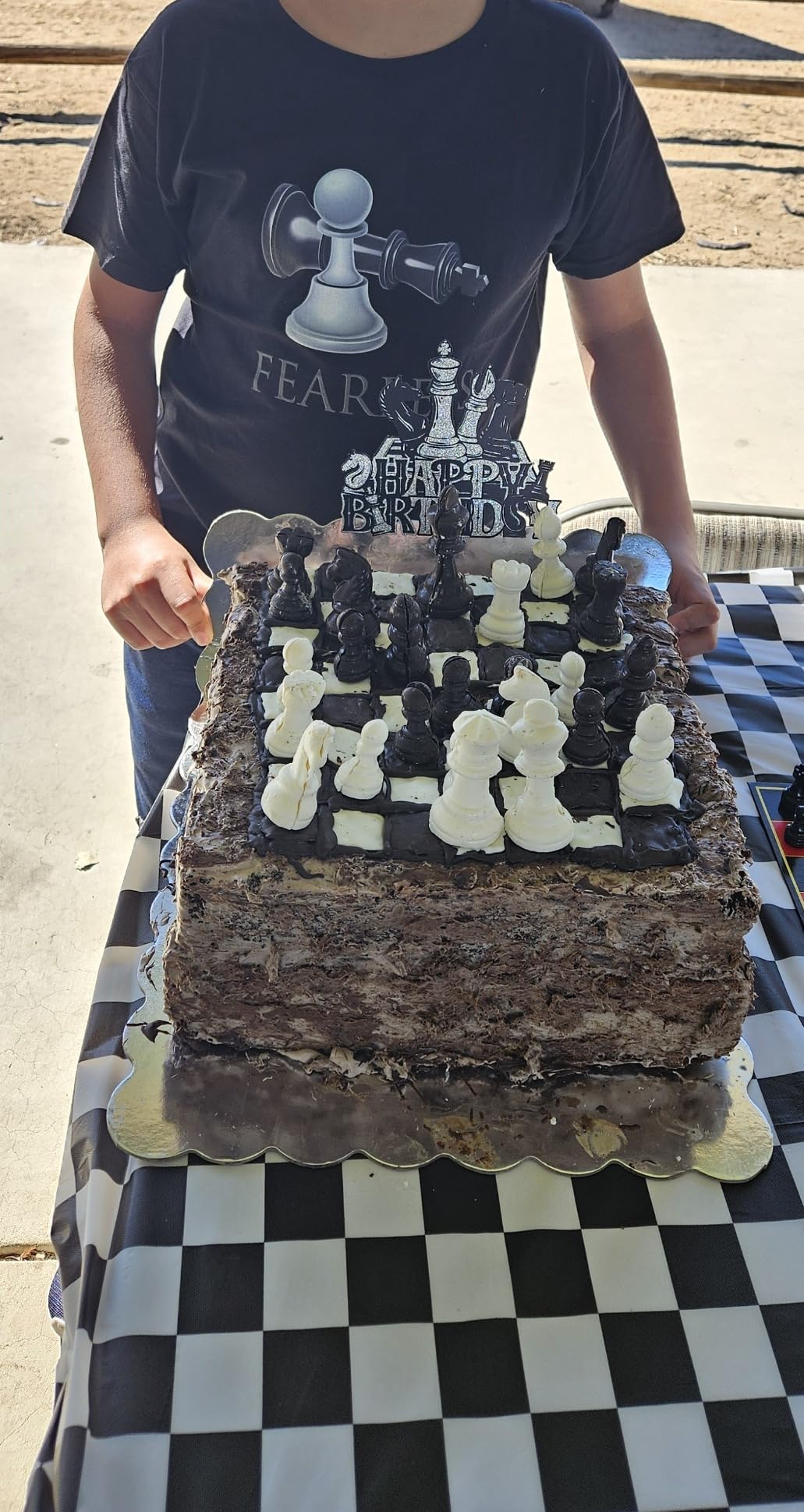 Funny Chess - Fearless Chess Player Smart Gift T-Shirt customer photo 1