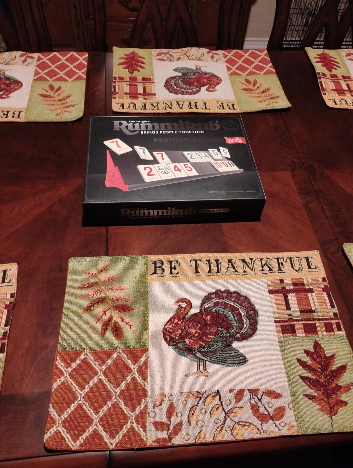 Rummikub Premium Edition by Pressman - Features Racks - Large Number Engraved Tiles and a Storage Bag for The Ultimate Rummikub Experience, Silver customer photo 2