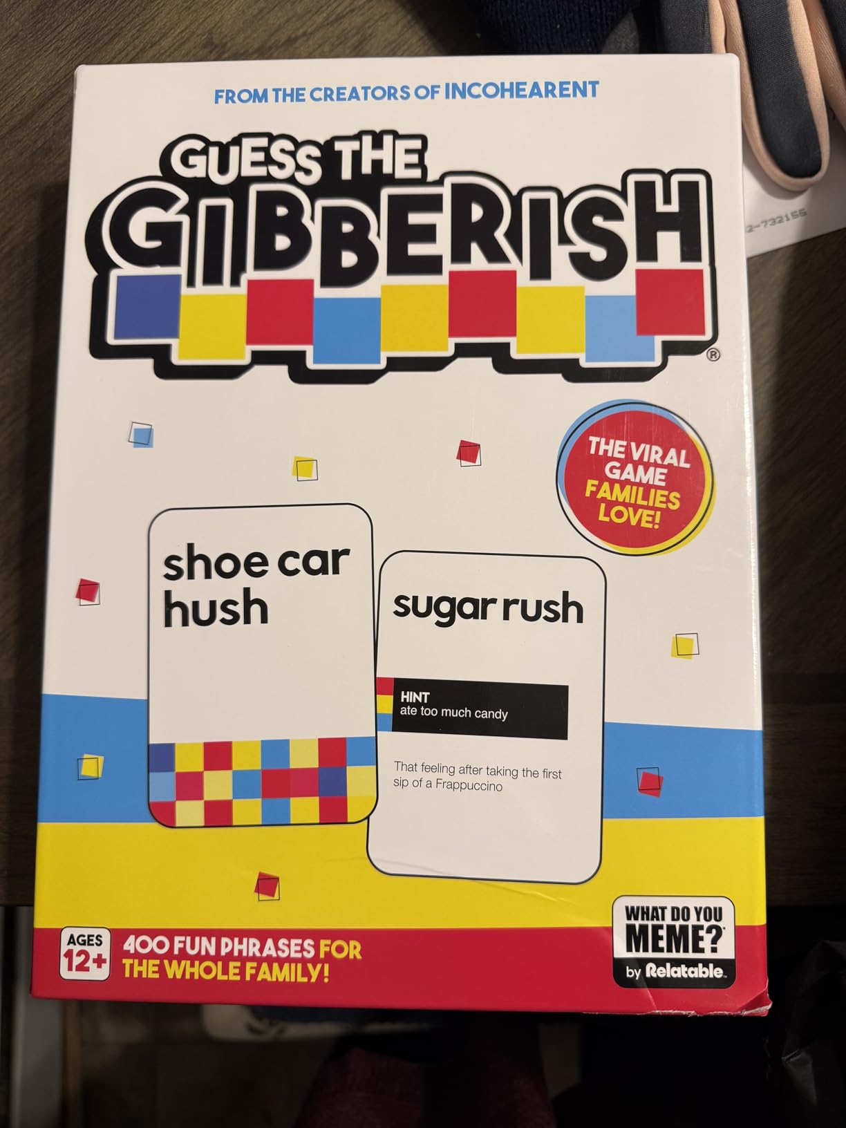 Incohearent by Relatable - Guess the Gibberish Party Game for Adults, Funny Card Game Activity for Groups, Bachelorette Party Favorite, Summer Fun for Game Night, Travel-Friendly with 300 Cards customer photo 2