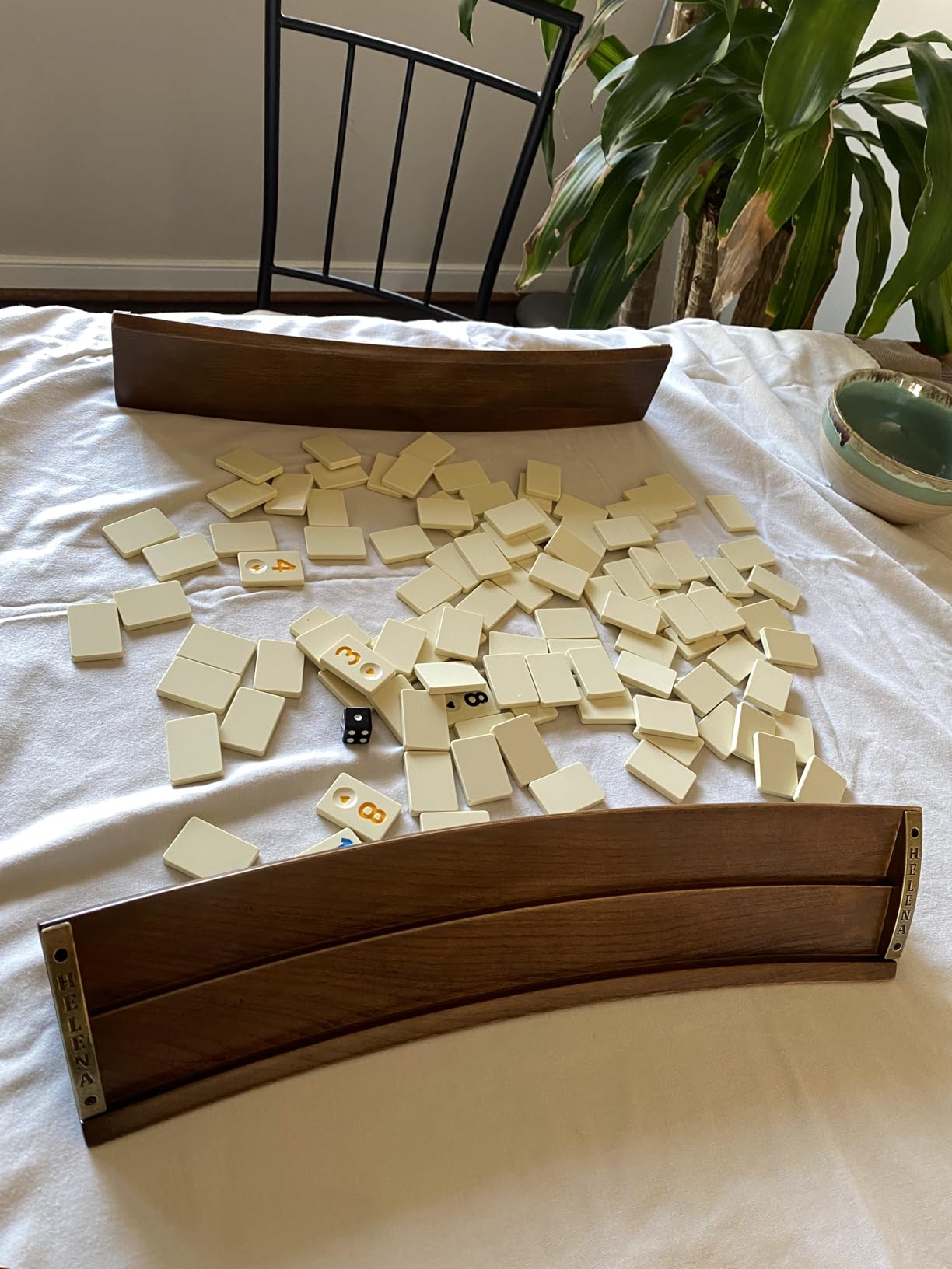 Wooden Oval Rummy Board Game Set - Classic Rummikub Style Tile Game for Adults & Families customer photo 2